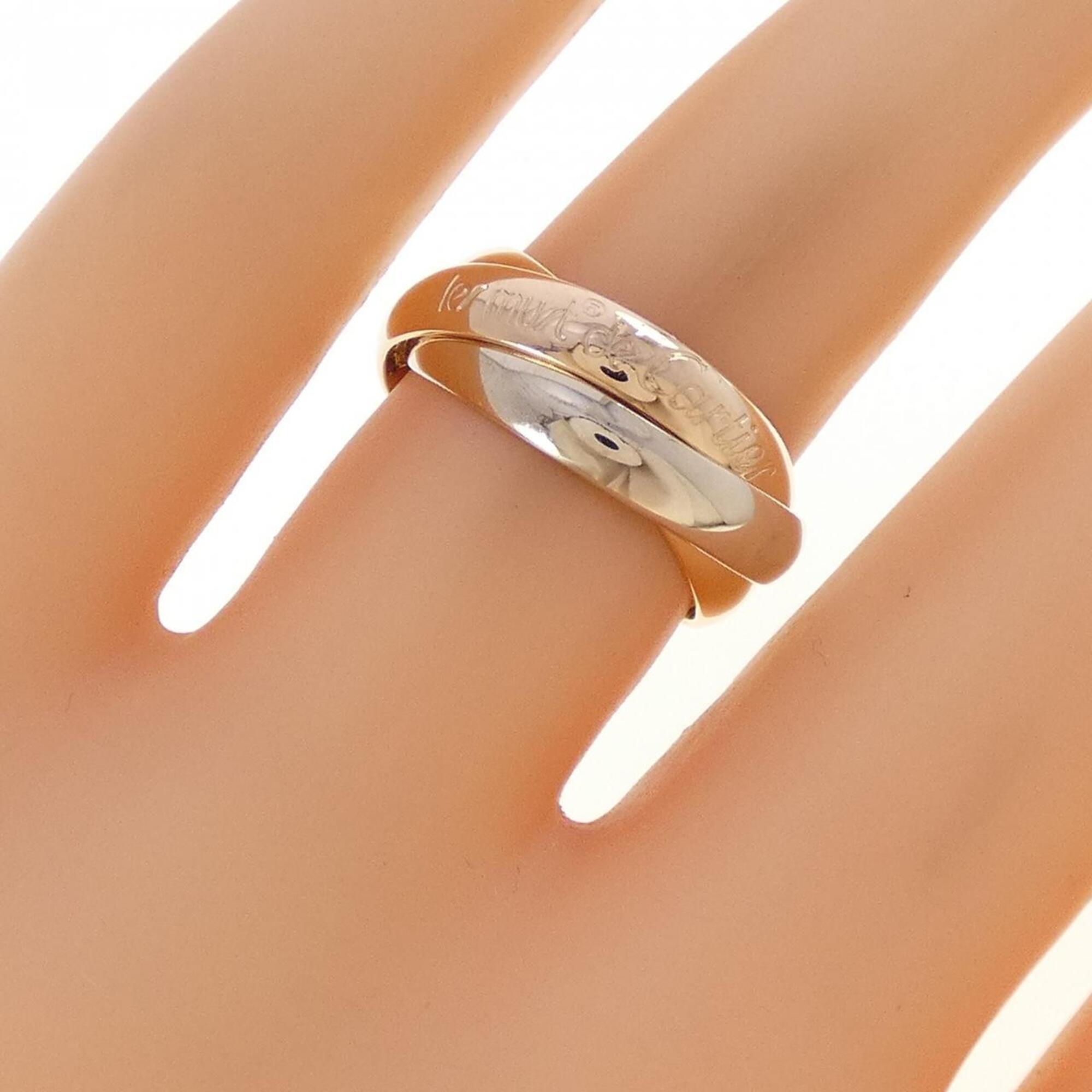 Cartier Trinity Pink Gold White Gold Yellow Gold Yellow Gold (18K) Pink Gold (18K) White Gold (18K) Band Ring (Pre-Owned)