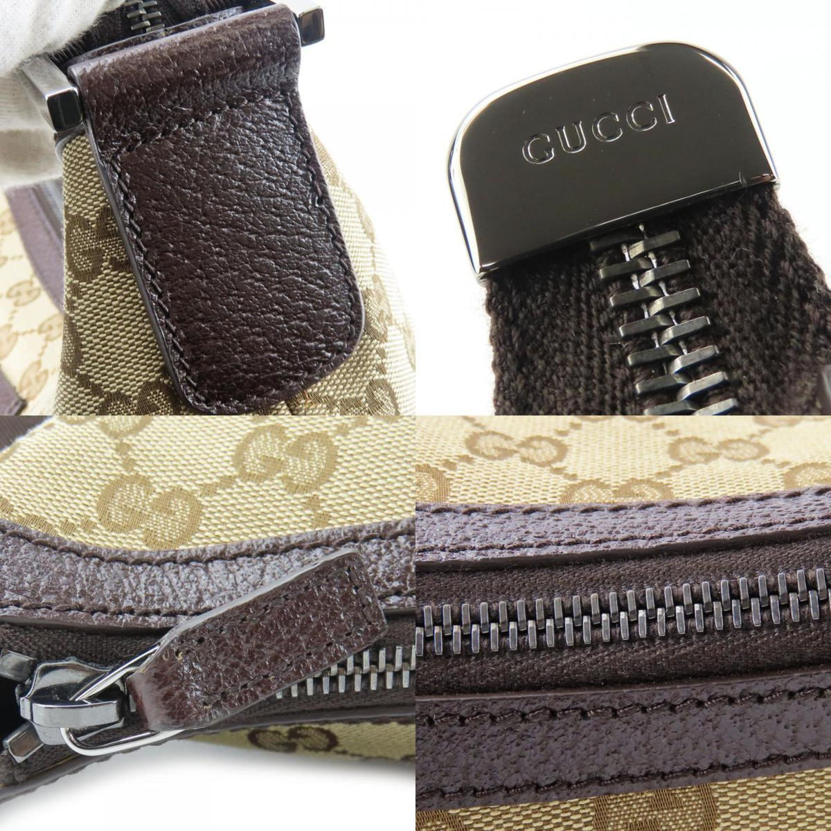 Gucci Gg Canvas Beige Brown Gg Canvas Shoulder Bag (Pre-Owned)