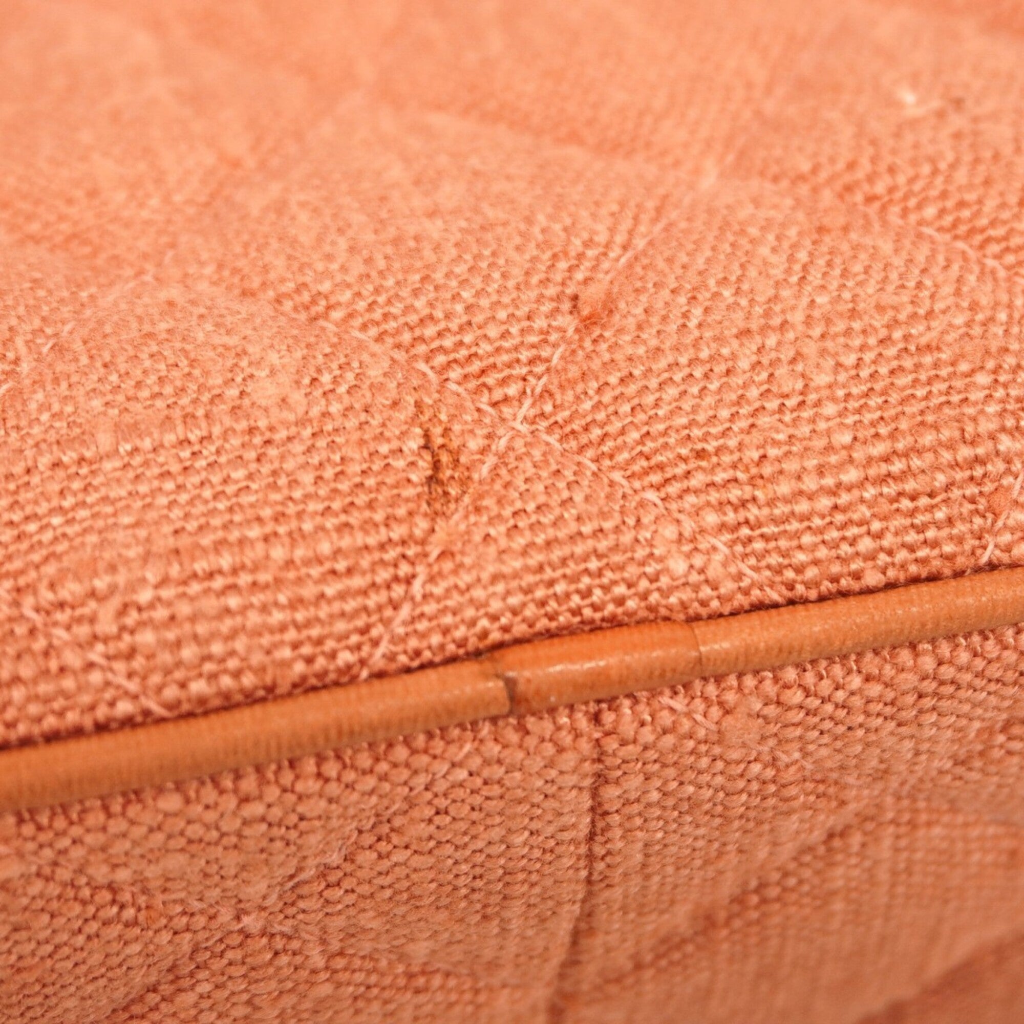 Chanel Salmon Pink Canvas Shoulder Bag (Pre-Owned)
