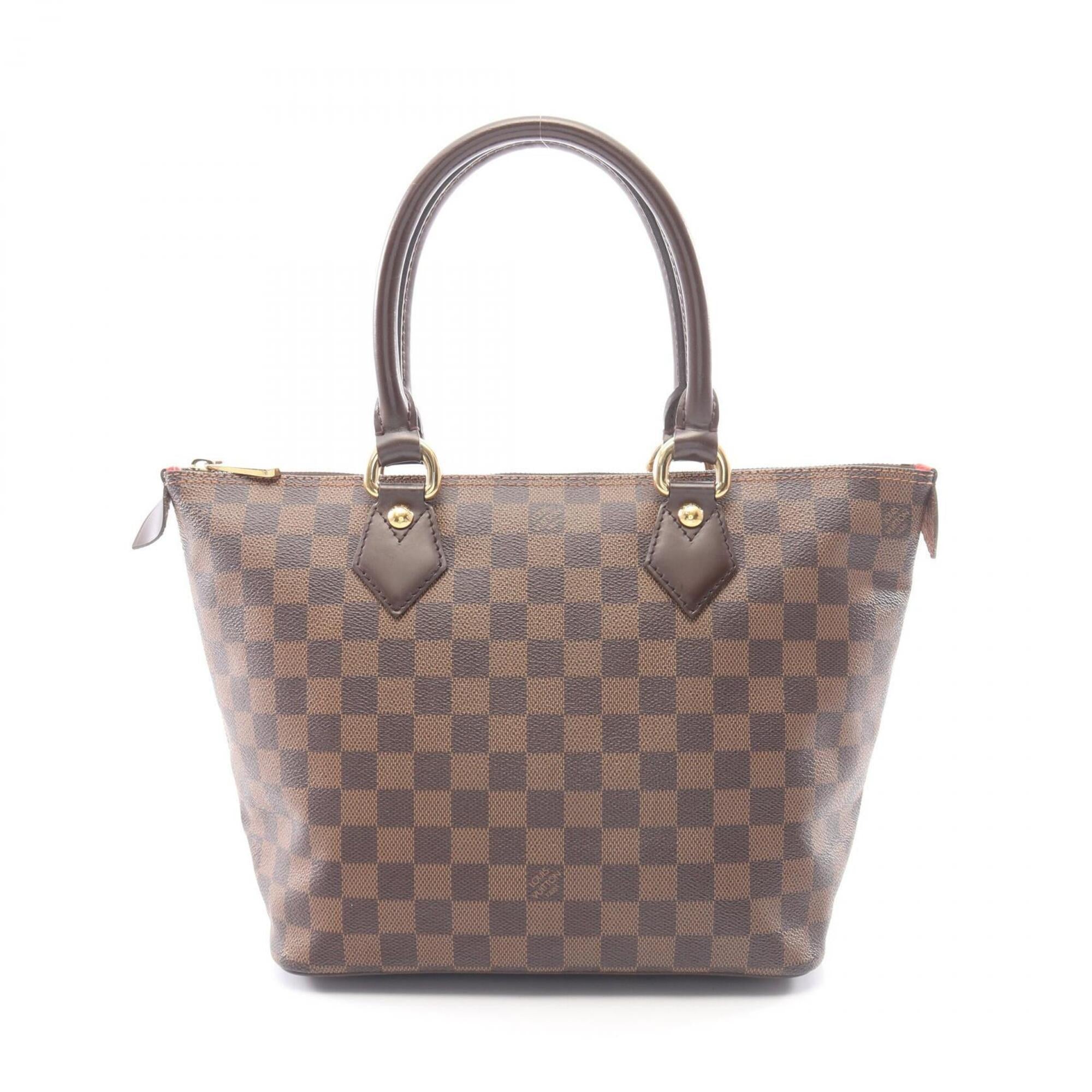 Louis Vuitton Brown Ebene Coated Canvas Pvc Damier Canvas Leather Handbag Tote Bag (Pre-Owned)