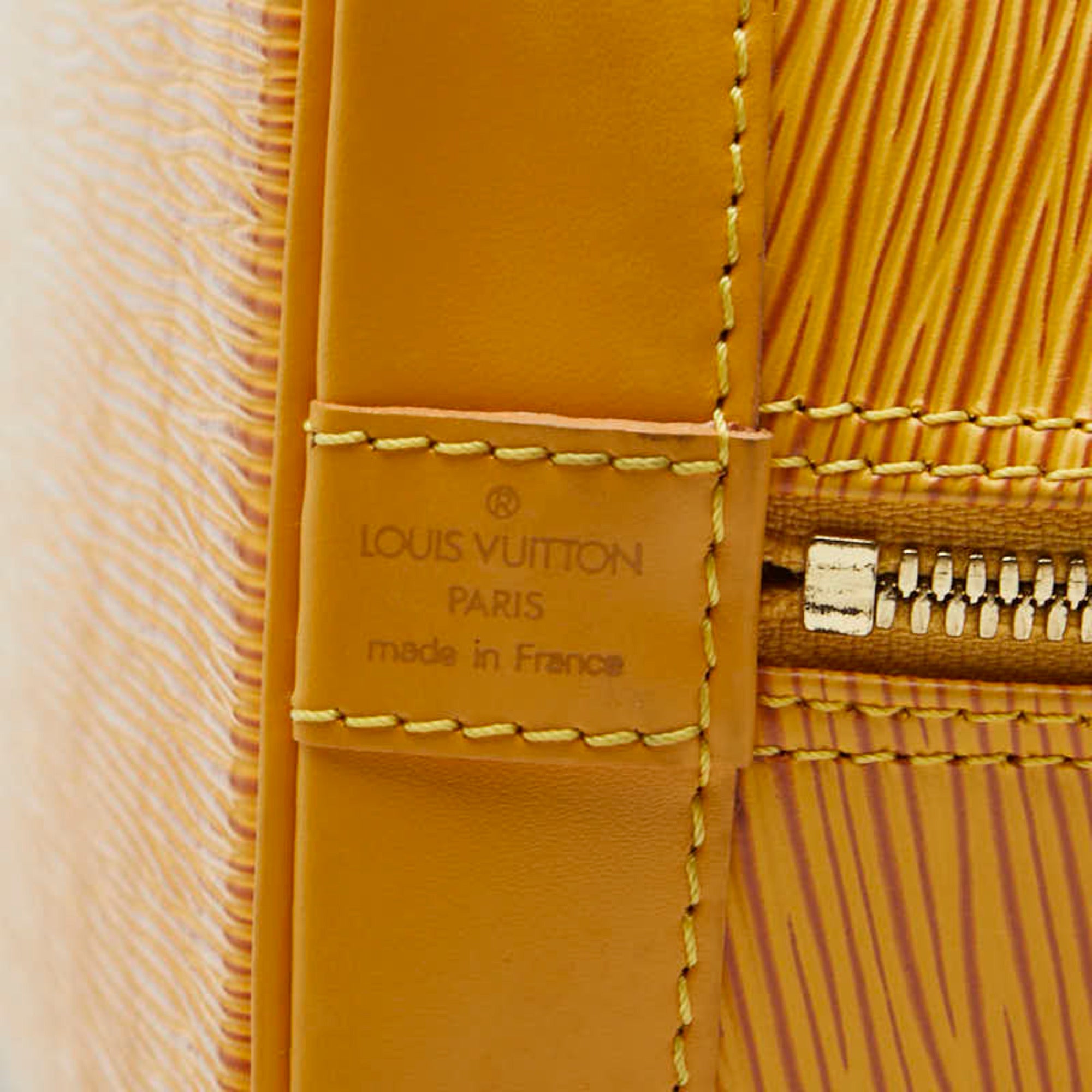 Louis Vuitton Yellow Leather Handbag (Pre-Owned)