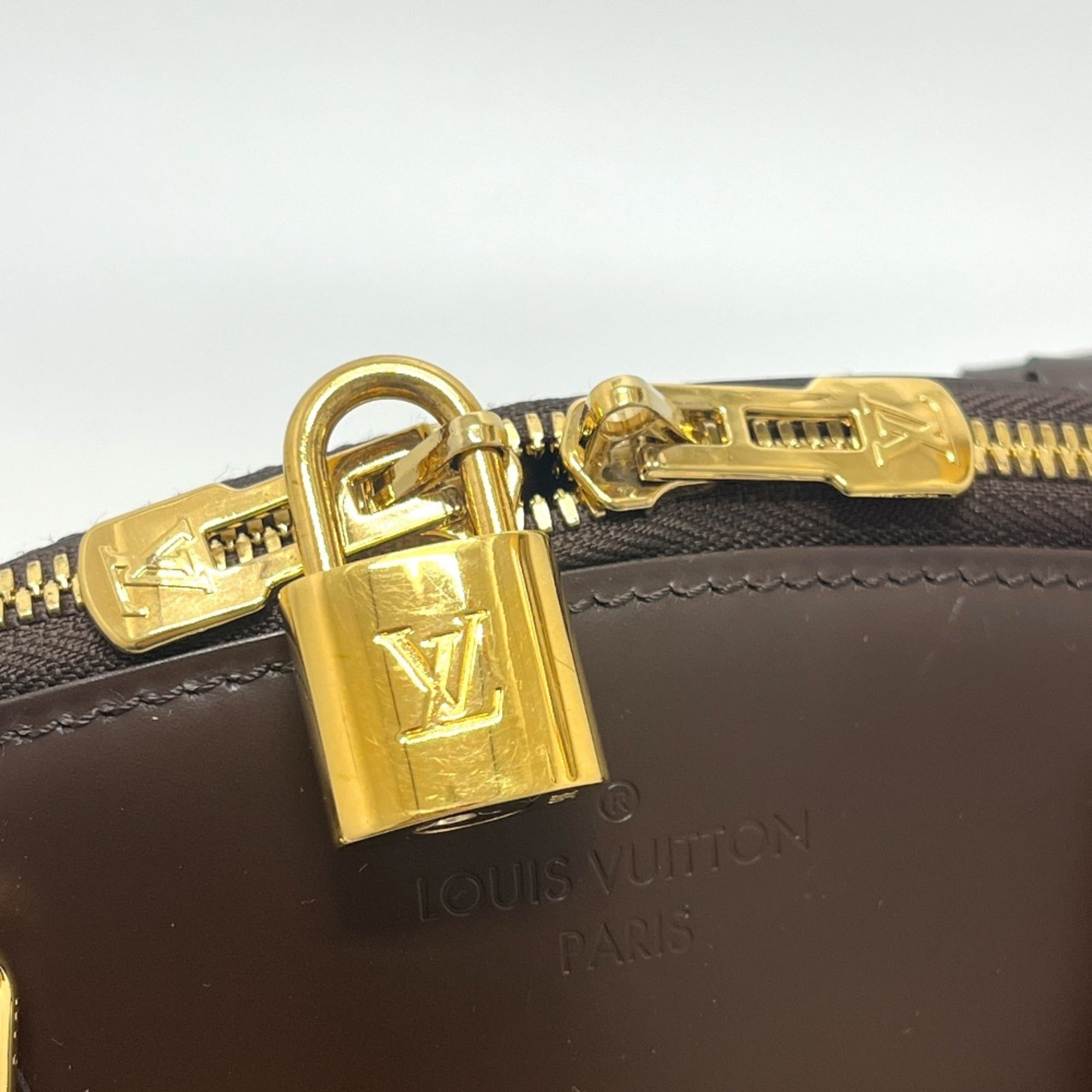 Louis Vuitton Brown Ebene Damier Canvas Shoulder Bag Tote Bag (Pre-Owned)