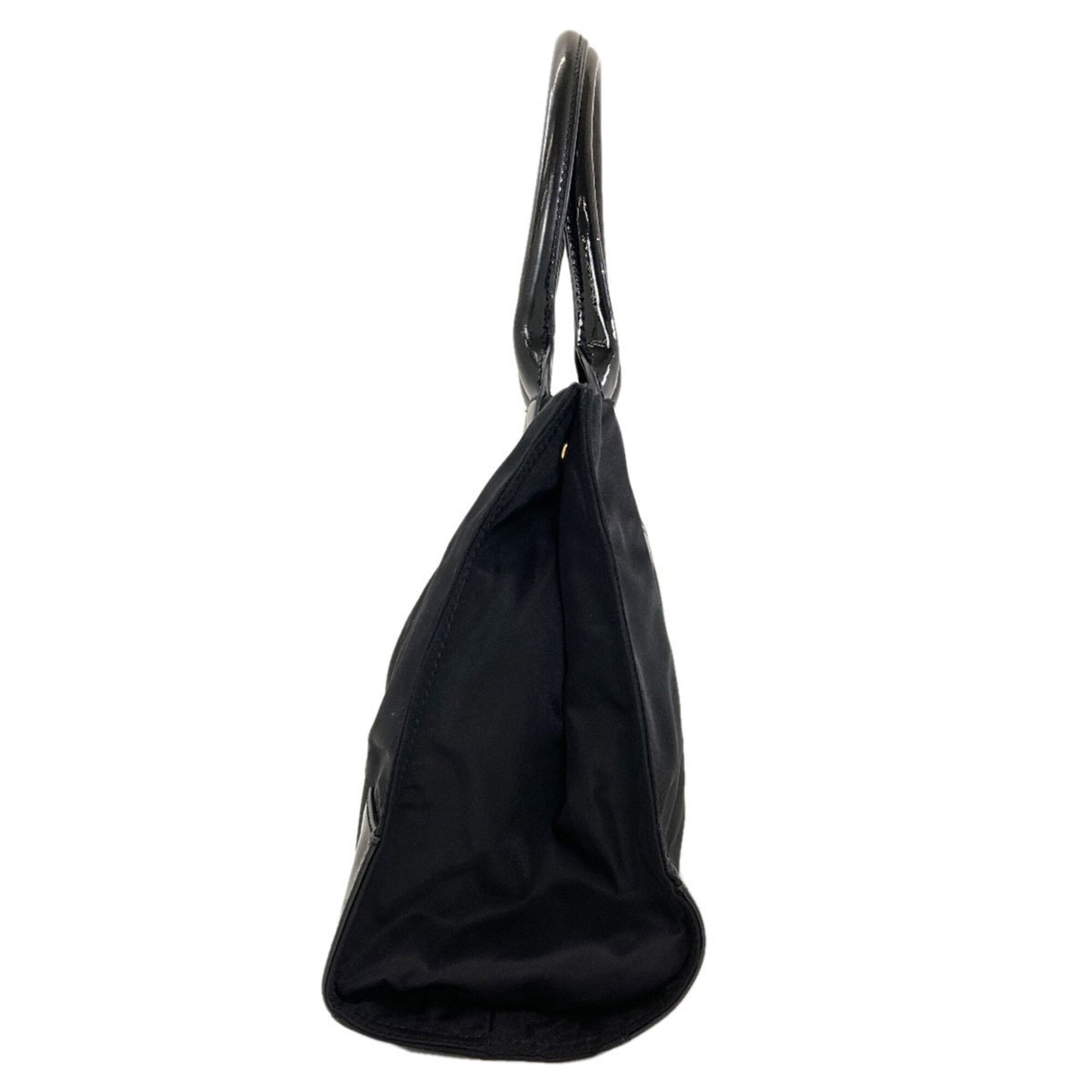 Tory Burch Black Nylon Patent Leather Tote Bag (Pre-Owned)