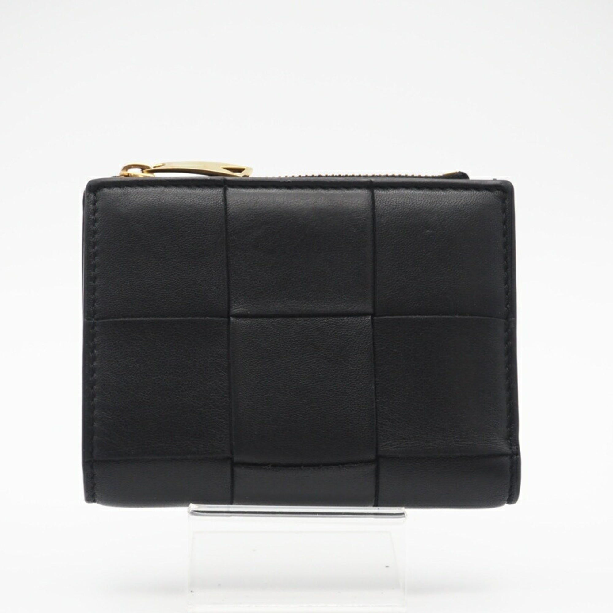 Bottega Veneta Intrecciato Black Intrecciato Wallet (Bi-Fold) (Pre-Owned)