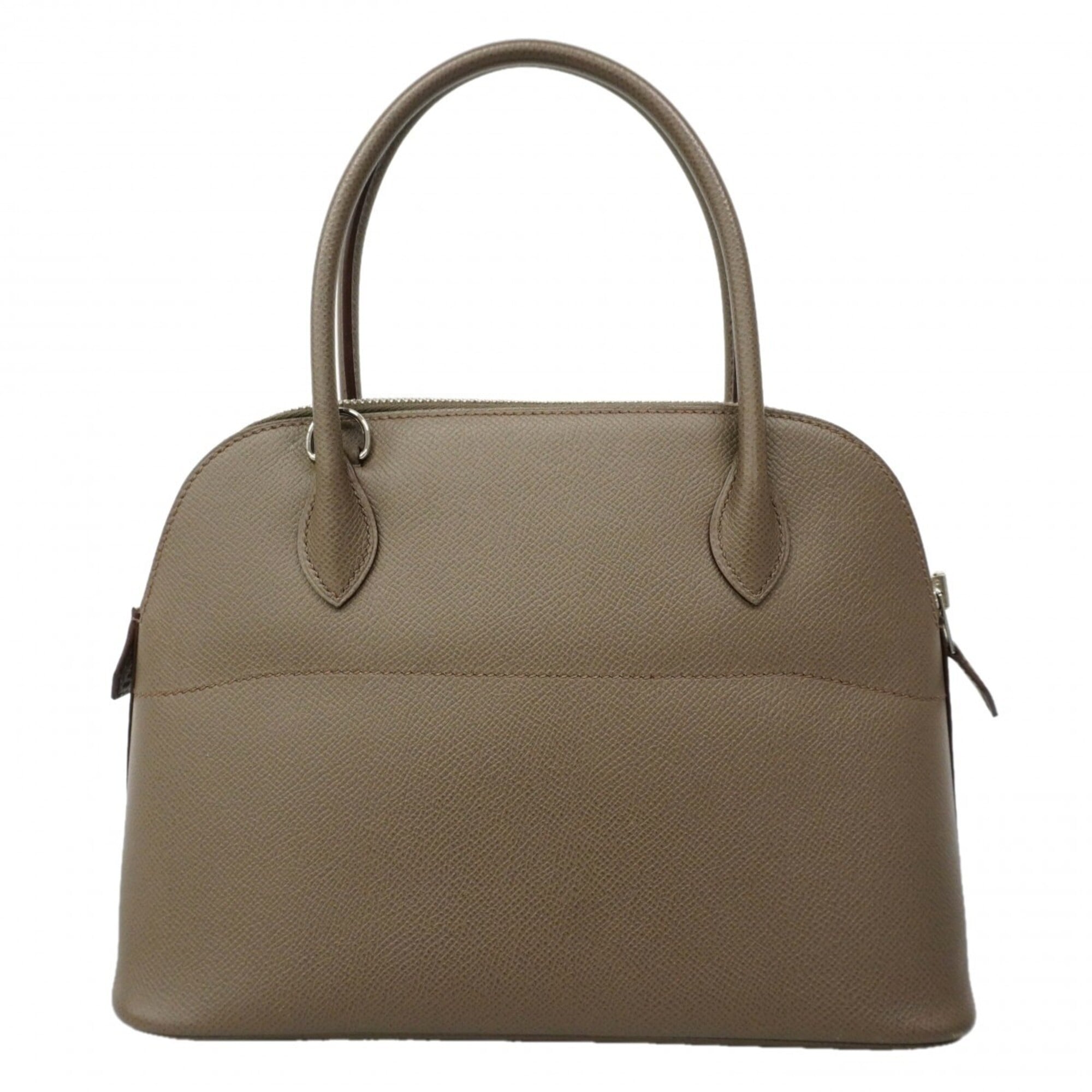 Hermes Etain Leather Handbag (Pre-Owned)