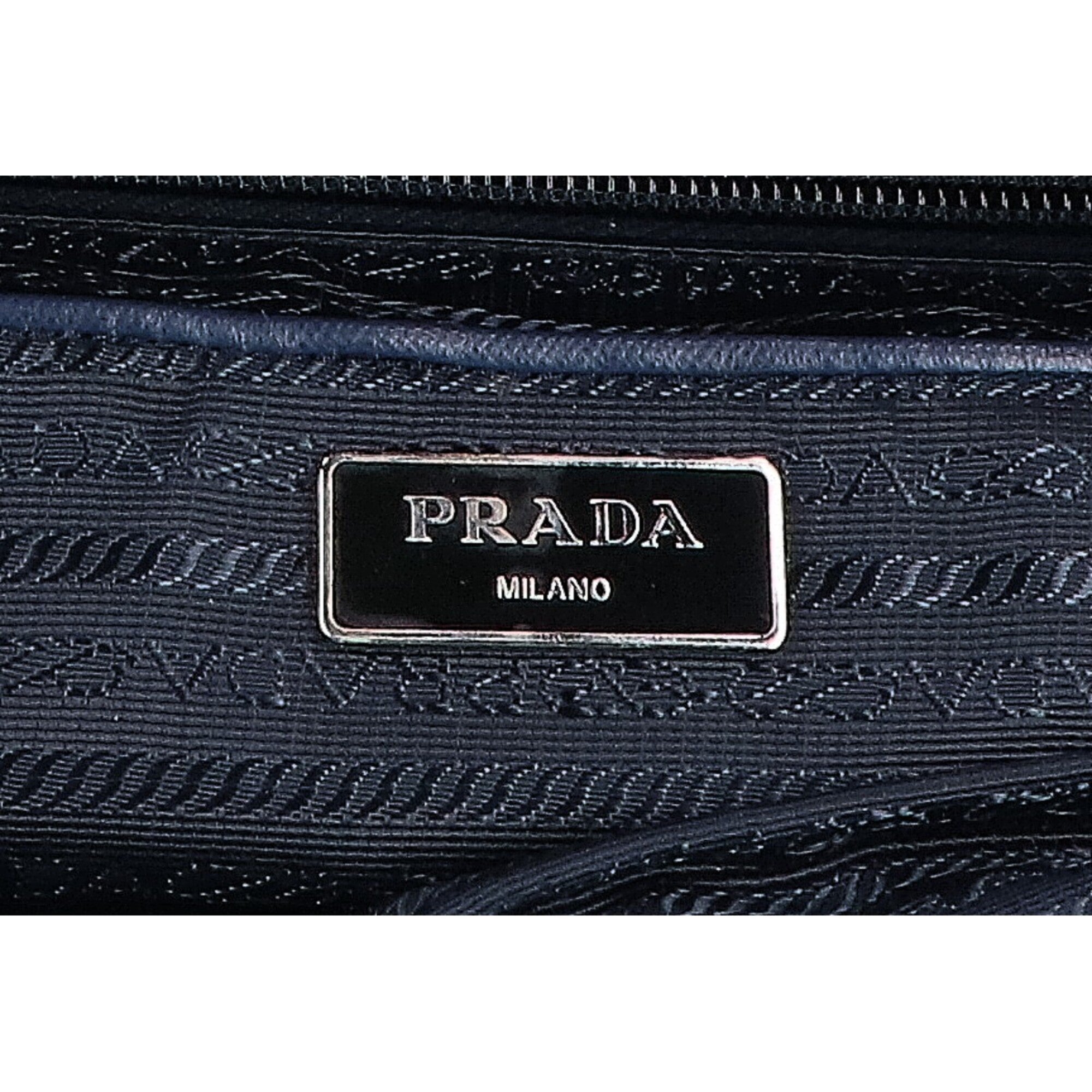Prada Navy Nylon Shoulder Bag (Pre-Owned)