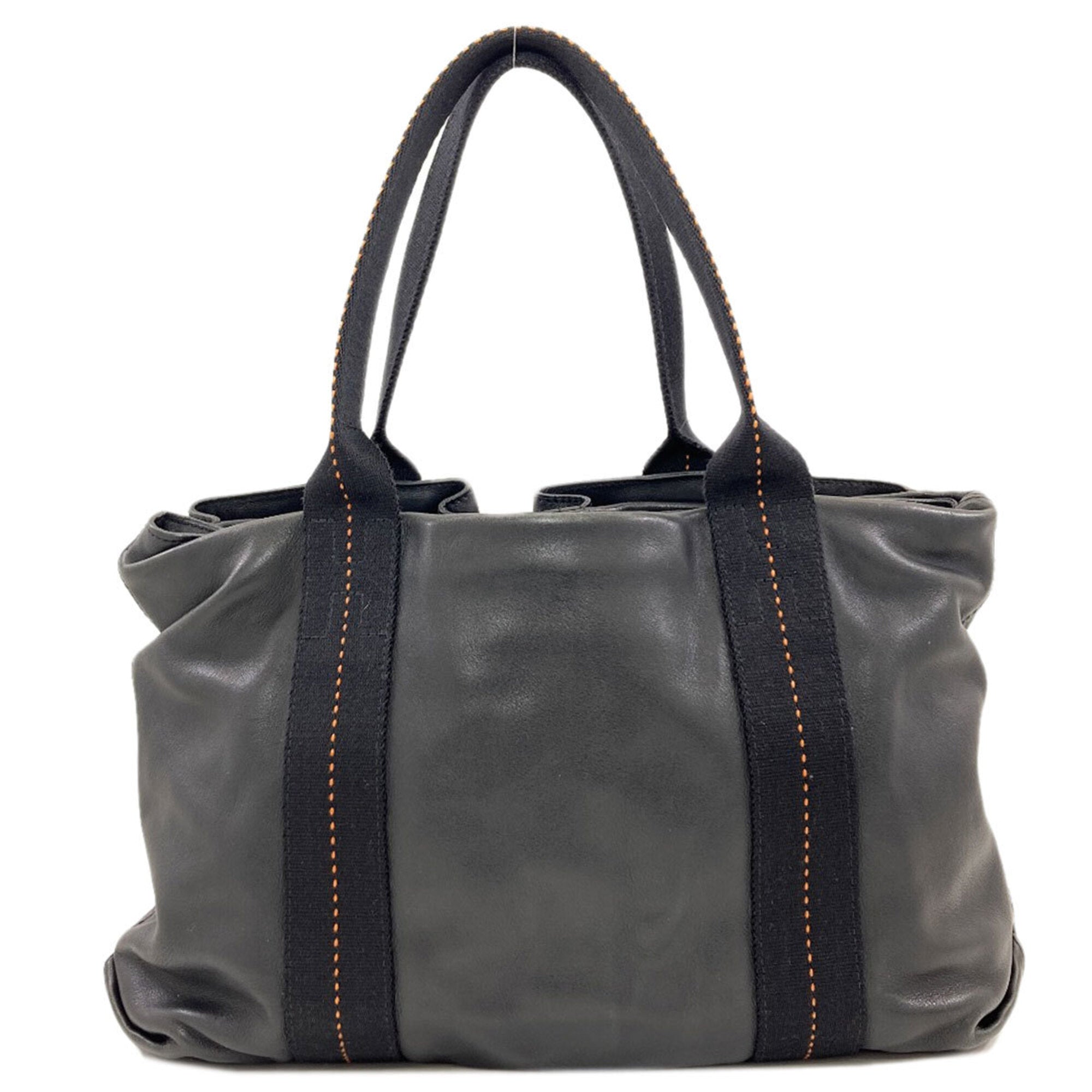 Hermes Black Leather Handbag (Pre-Owned)