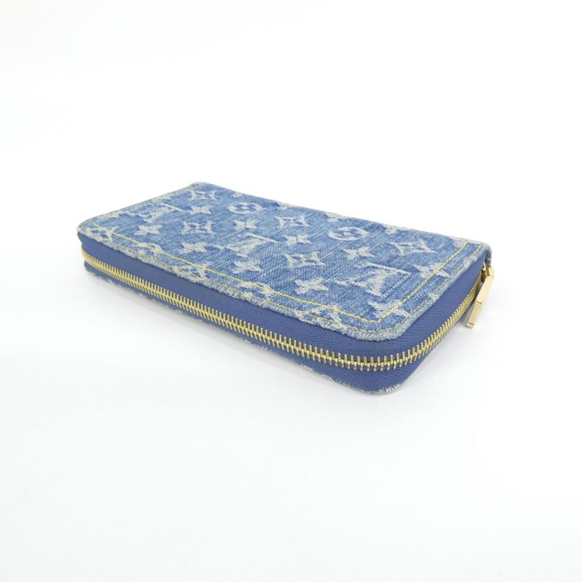 Louis Vuitton Blue Denim Canvas Long Wallet (Bi-Fold) (Pre-Owned)