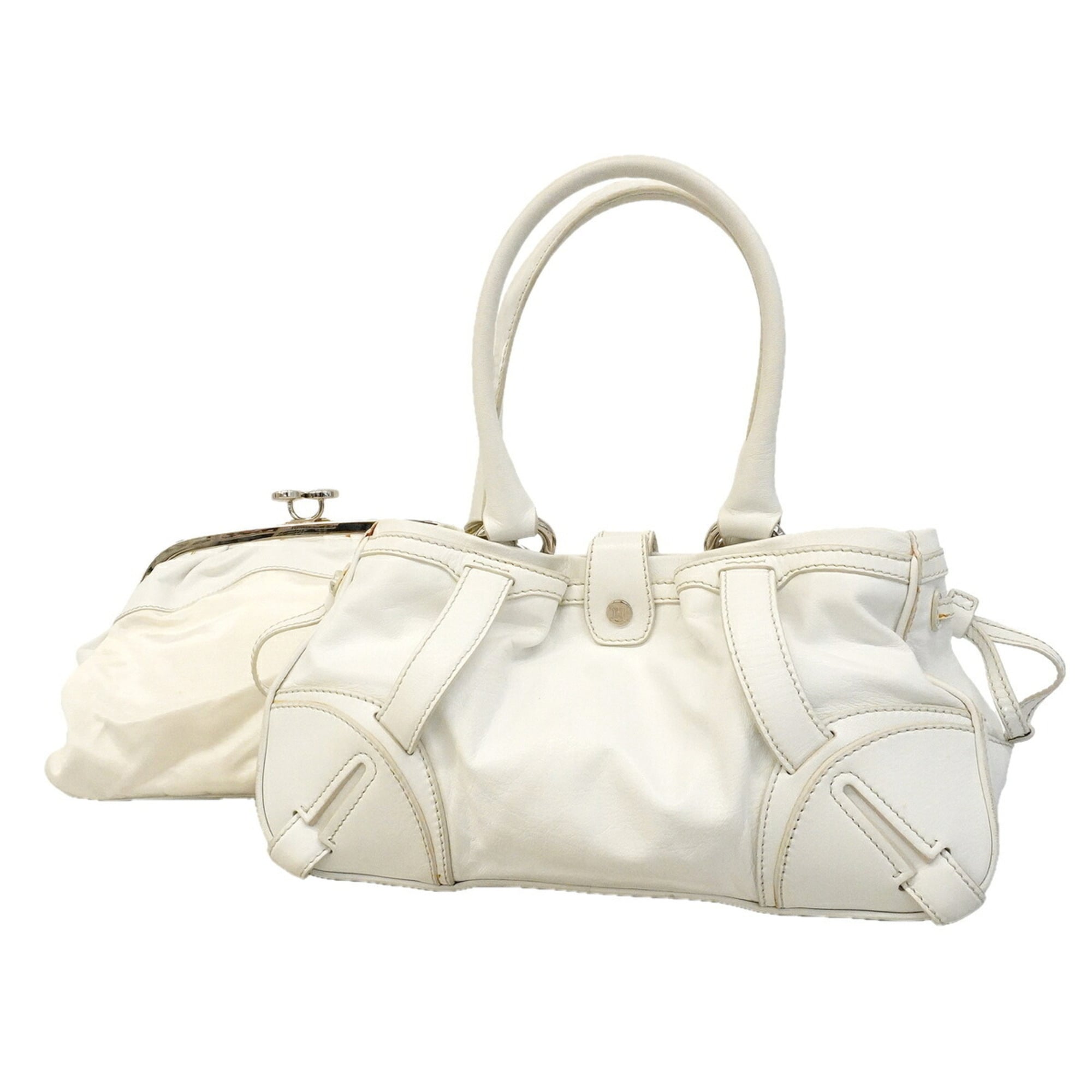 Celine White Leather Handbag (Pre-Owned)