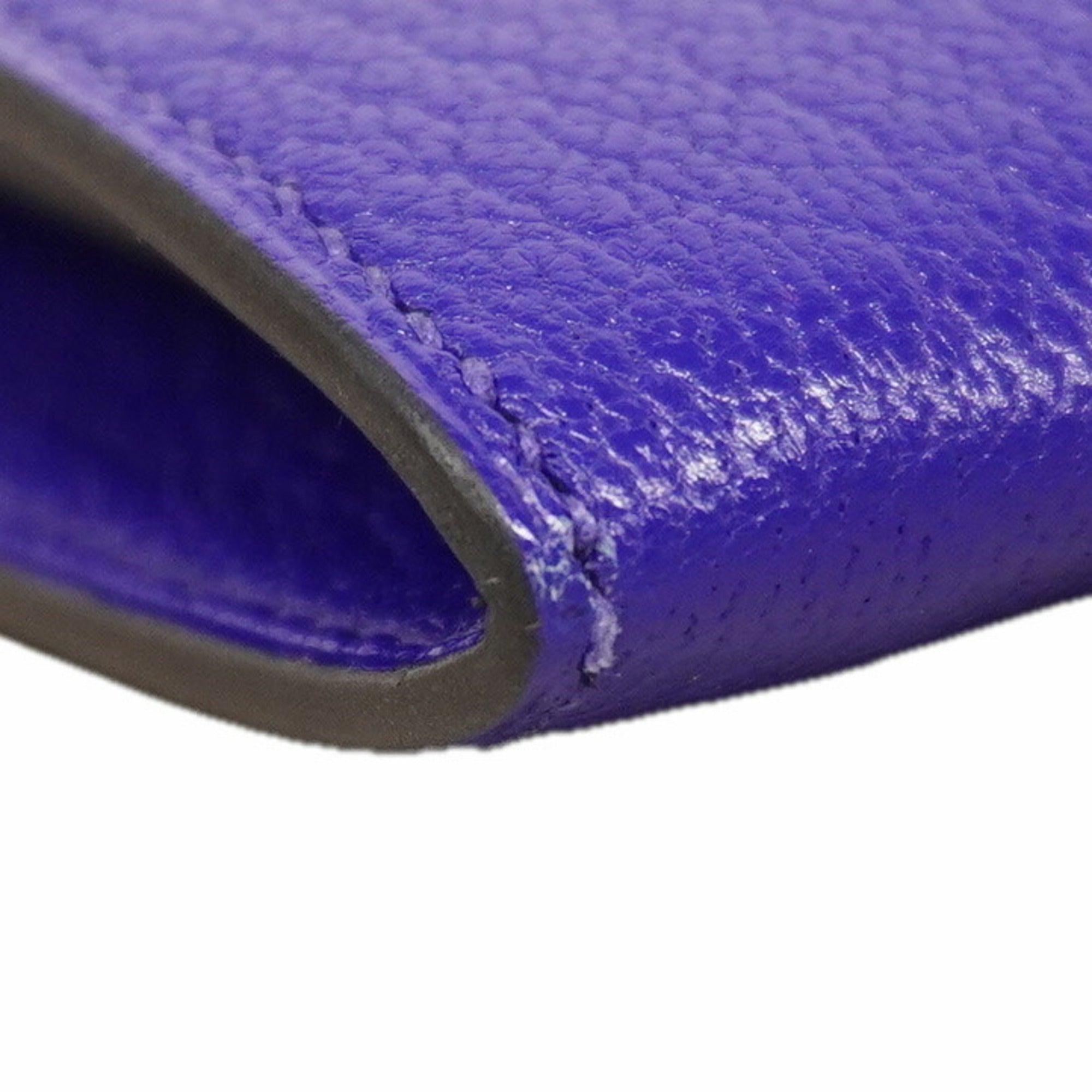 Hermes Blue Electric Evercalf Leather Chain/Shoulder Wallet (Pre-Owned)