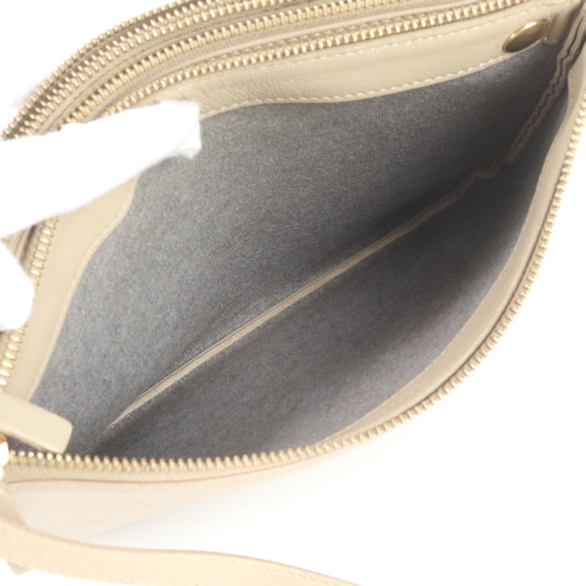 Celine Beige Leather Crossbody Bag Shoulder Bag (Pre-Owned)