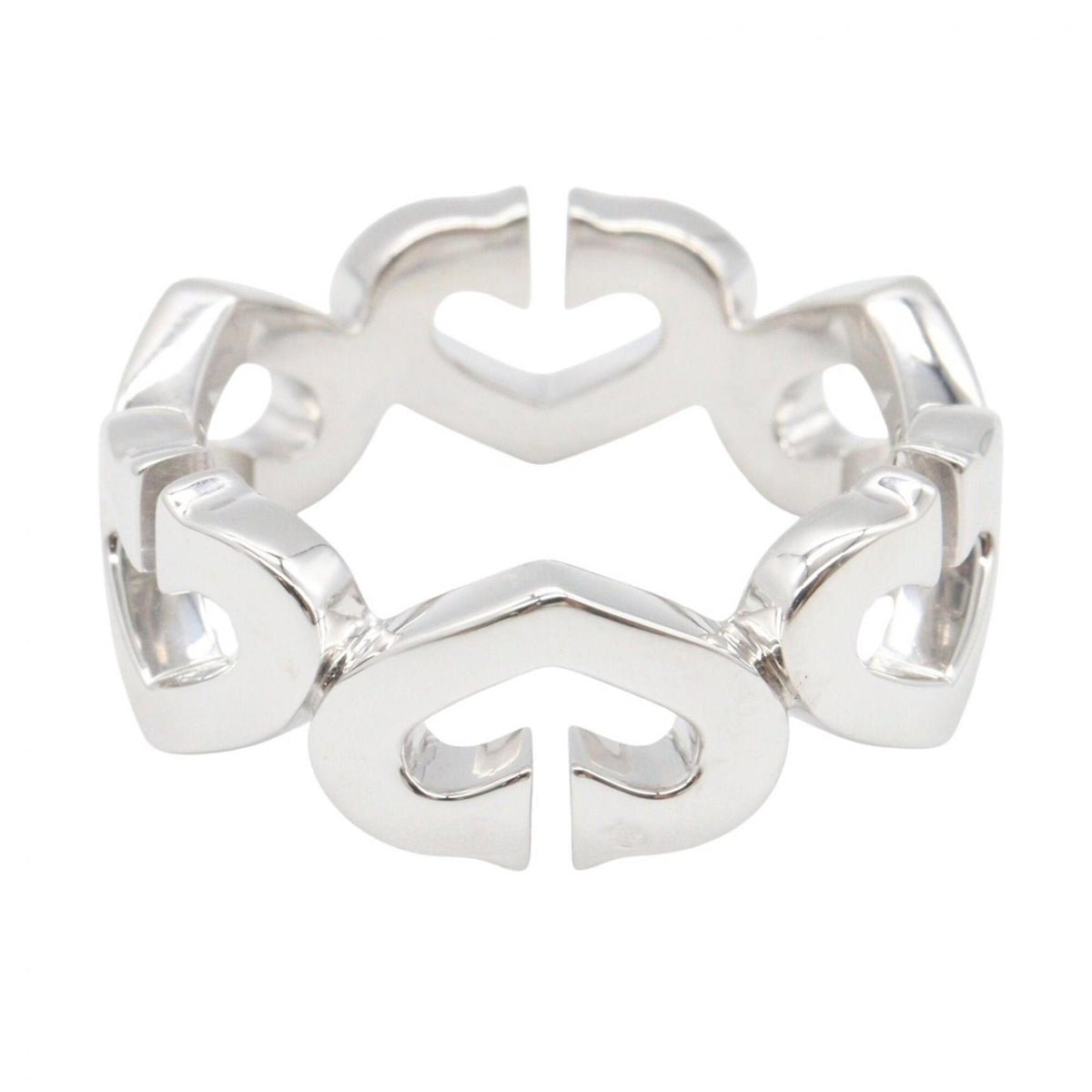 Cartier Clear White White Gold (18K) Band Ring (Pre-Owned)