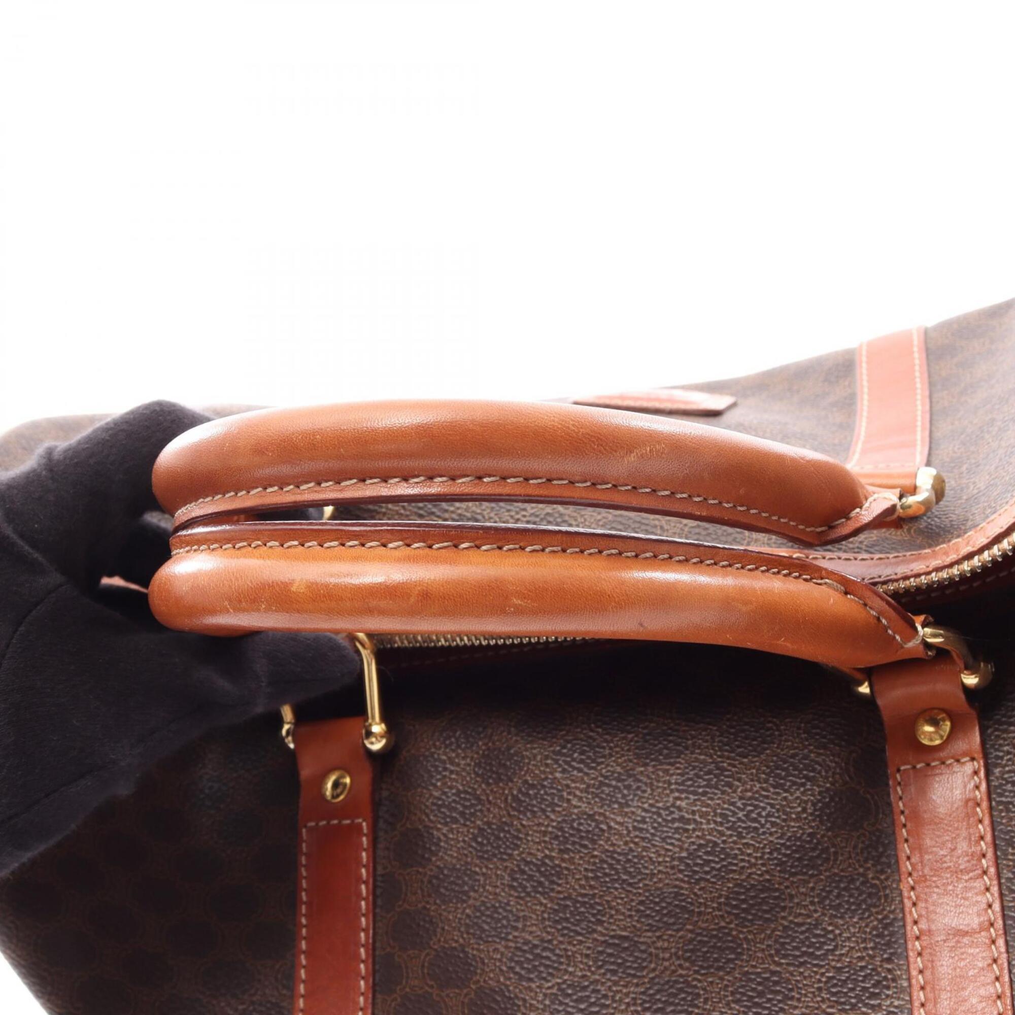 Celine Brown Coated Canvas Pvc Leather Handbag Tote Bag (Pre-Owned)