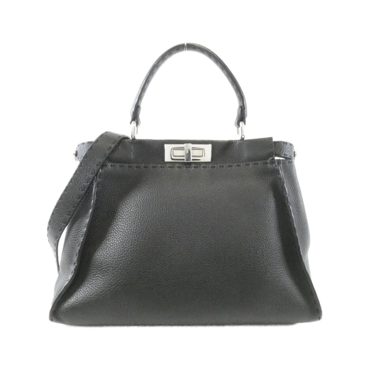 Fendi Black Leather Handbag (Pre-Owned)