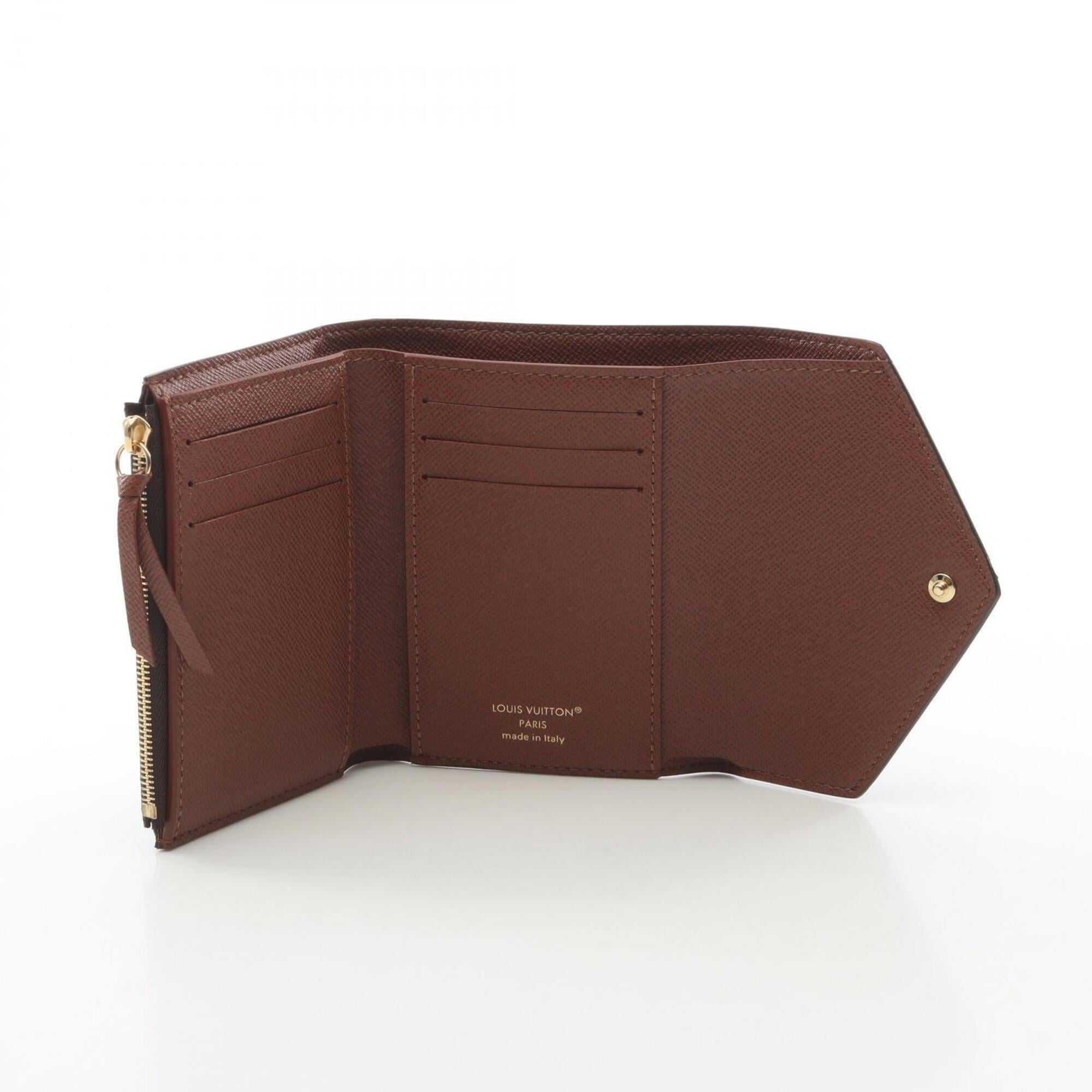 Louis Vuitton Brown Pvc Wallet (Tri-Fold) (Pre-Owned)