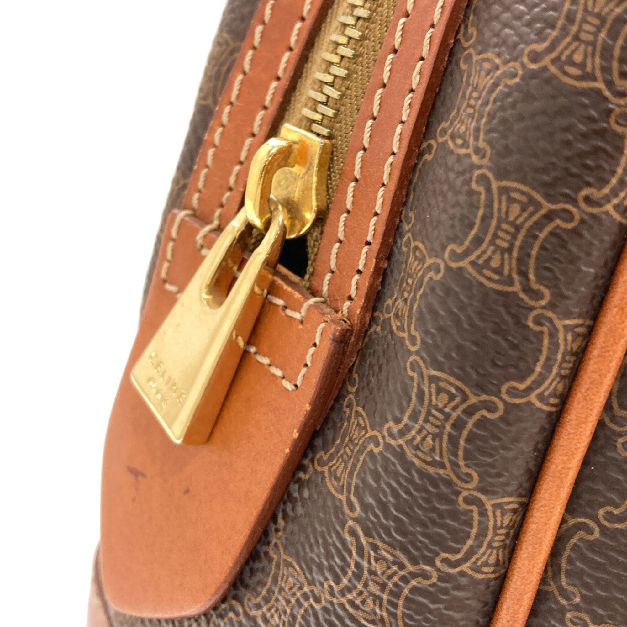 Celine Brown Pvc Leather Handbag (Pre-Owned)