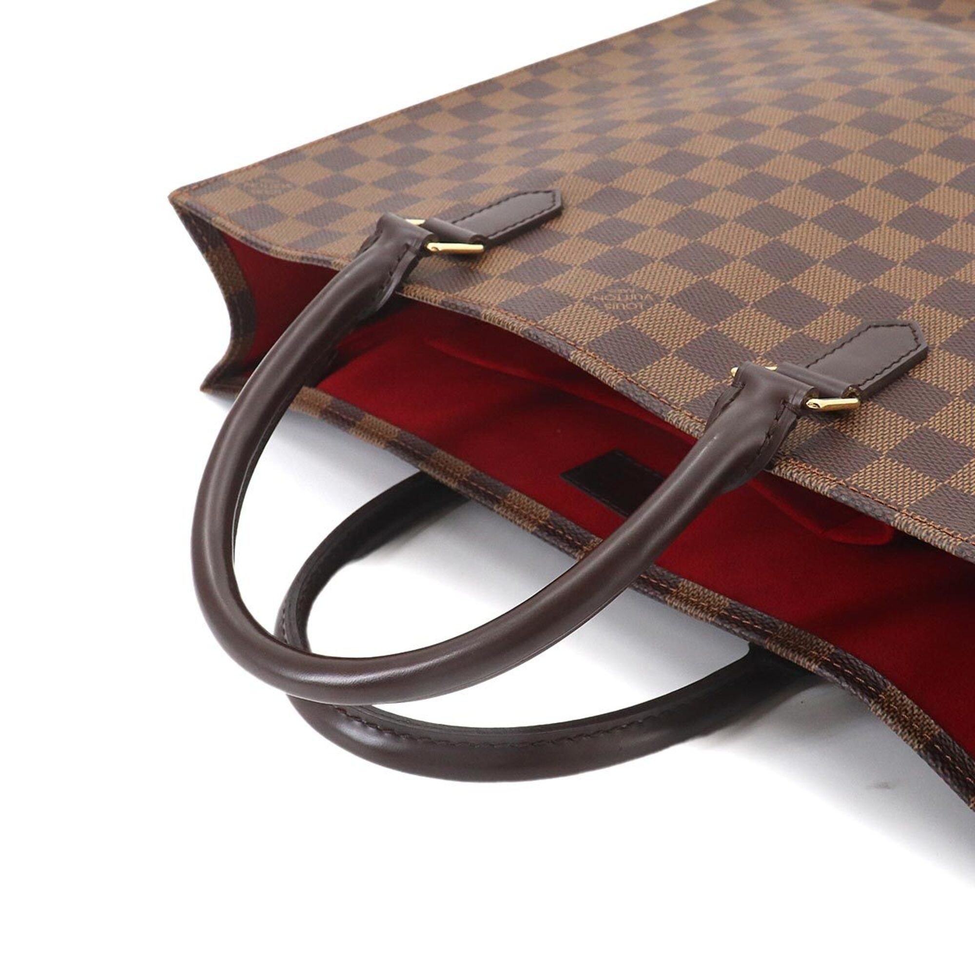 Louis Vuitton Brown Damier Canvas Ebene Damier Canvas Handbag Tote Bag (Pre-Owned)