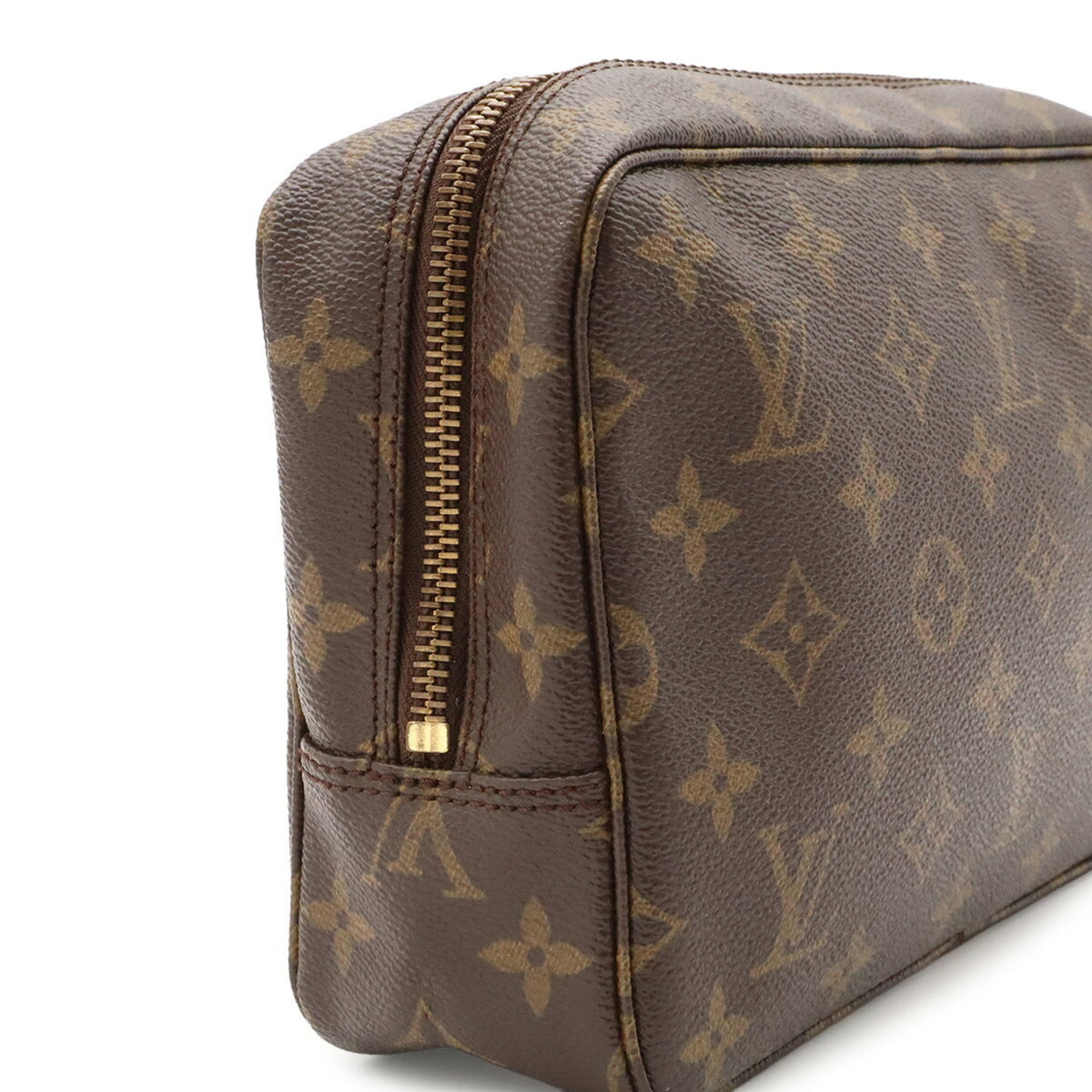 Louis Vuitton Brown Monogram Monogram Clutch Bag Handbag Pouch (Pre-Owned)