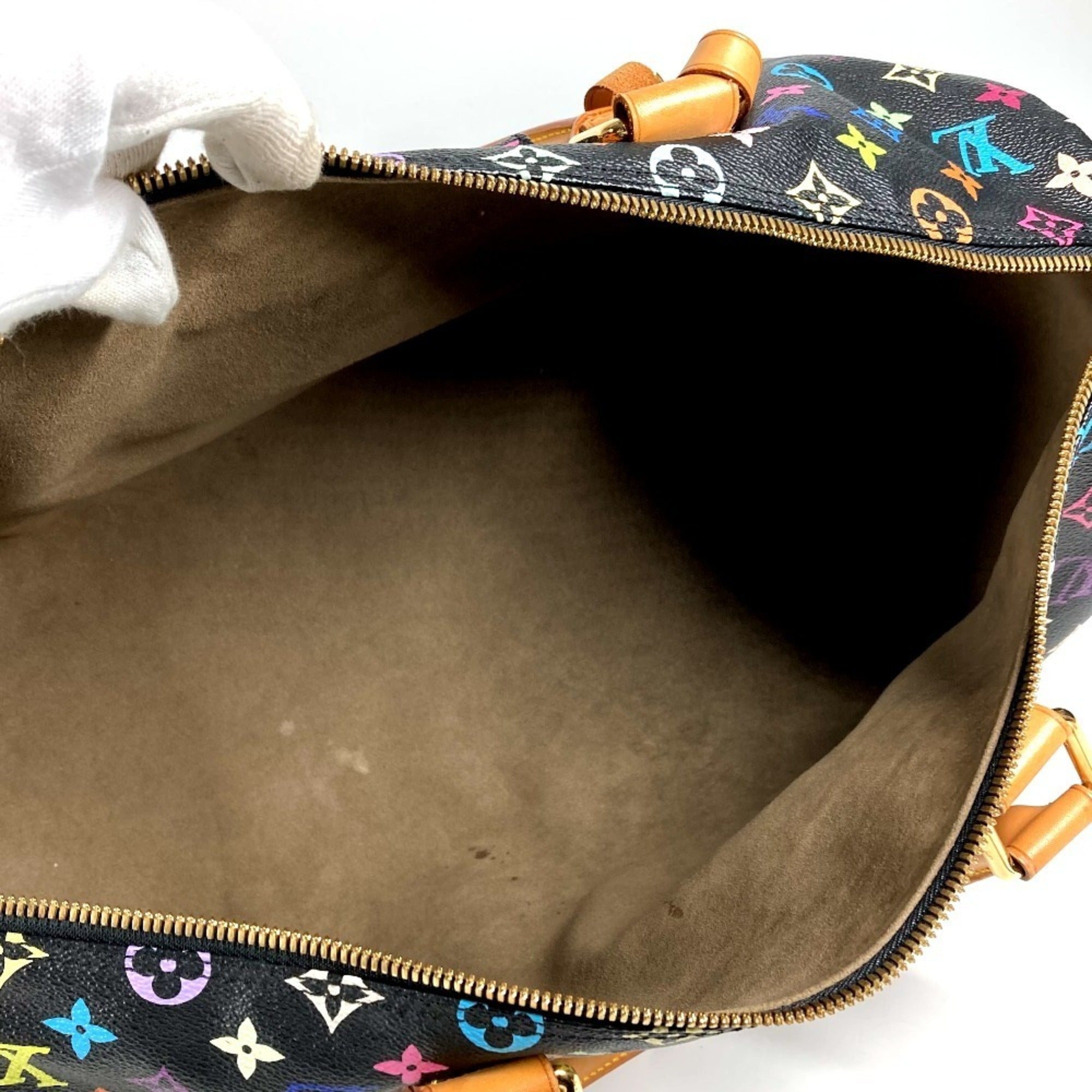 Louis Vuitton Black Monogram Monogram Multicolore Canvas Boston Bag Handbag (Pre-Owned)