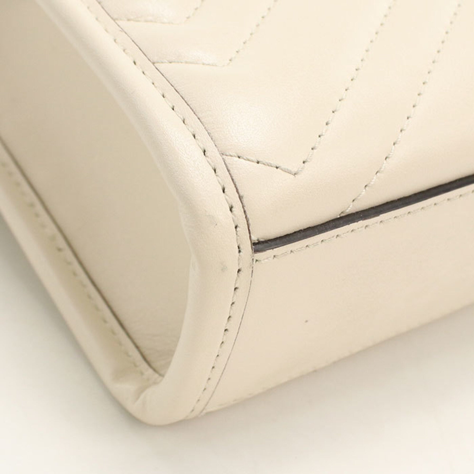 Gucci White Leather Handbag (Pre-Owned)