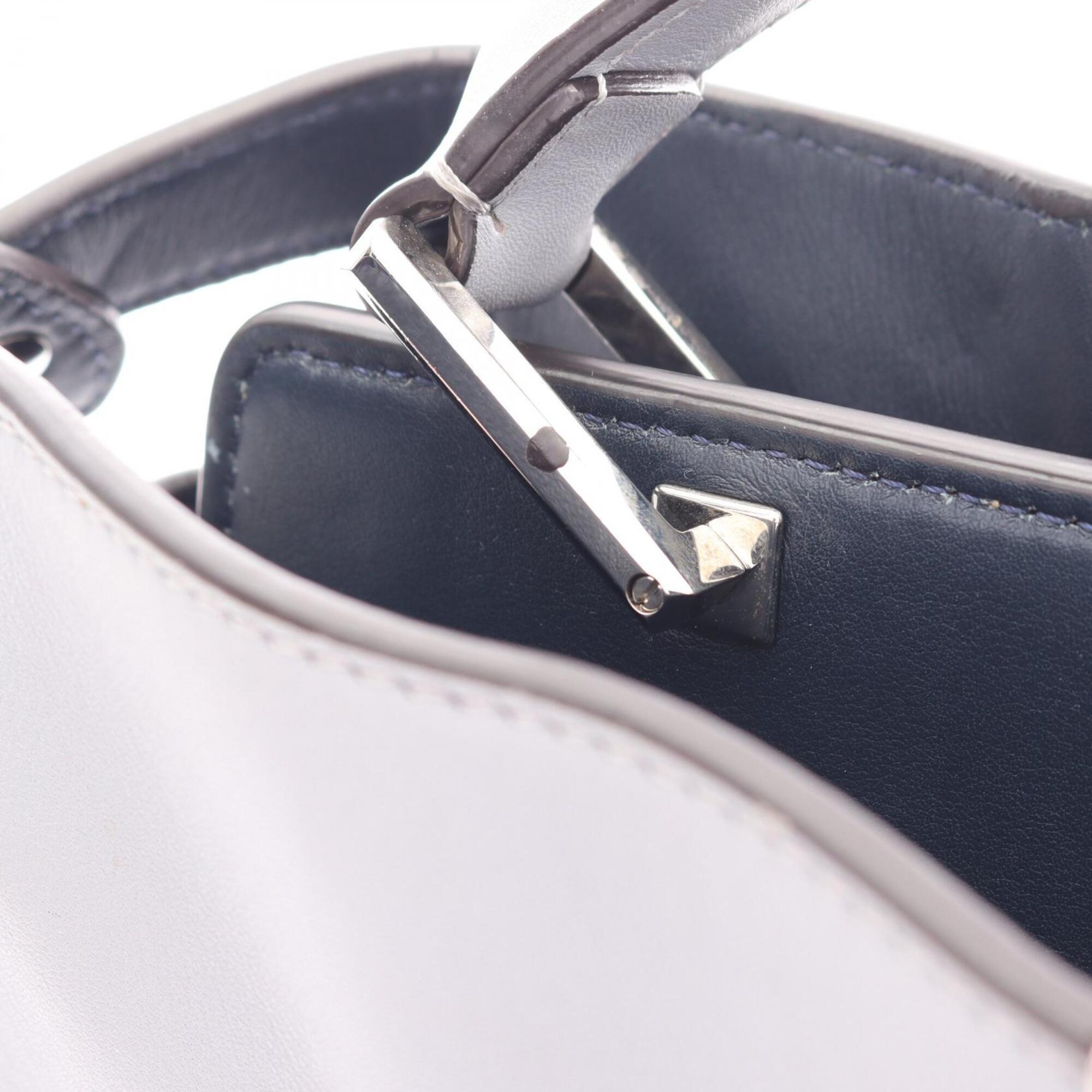 Fendi Blue Leather Handbag (Pre-Owned)