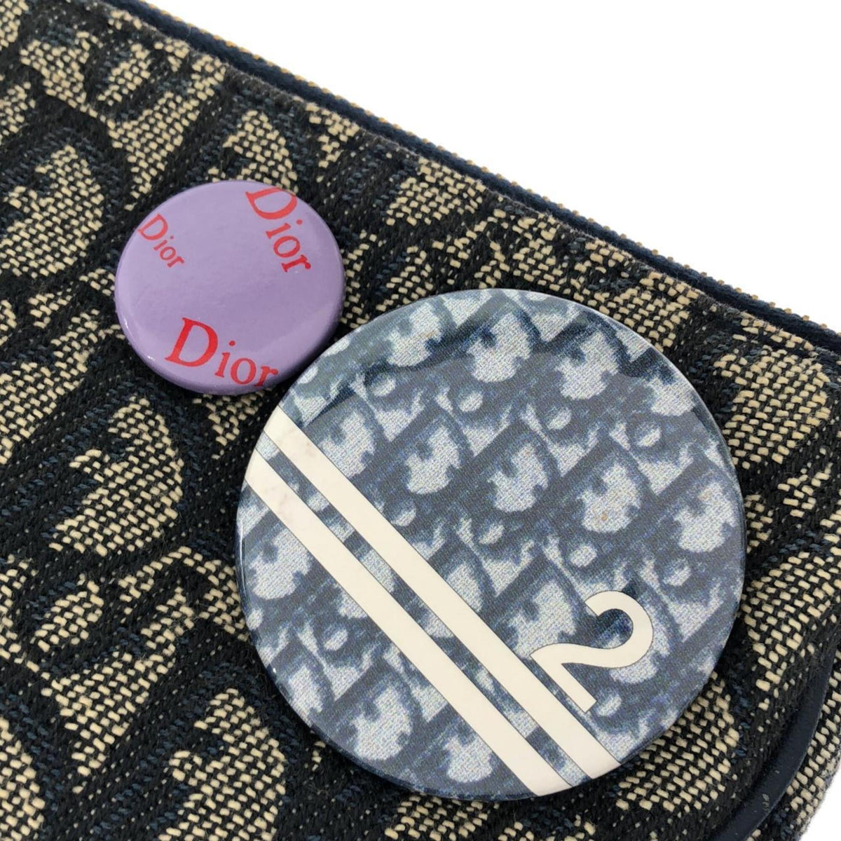 Christian Dior Blue Canvas Shoulder Bag (Pre-Owned)