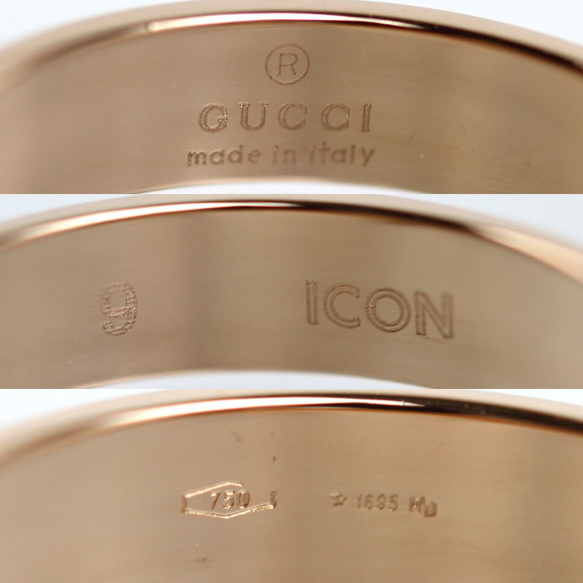 Gucci Pink Gold (18K) Band Ring (Pre-Owned)