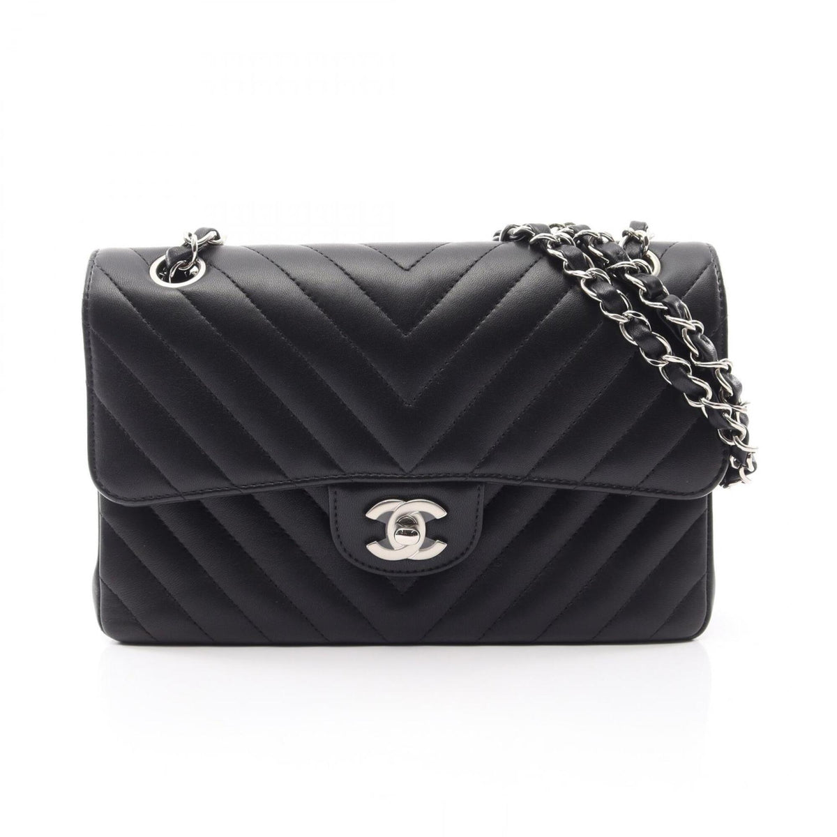 Chanel Black Handbag Shoulder Bag (Pre-Owned)