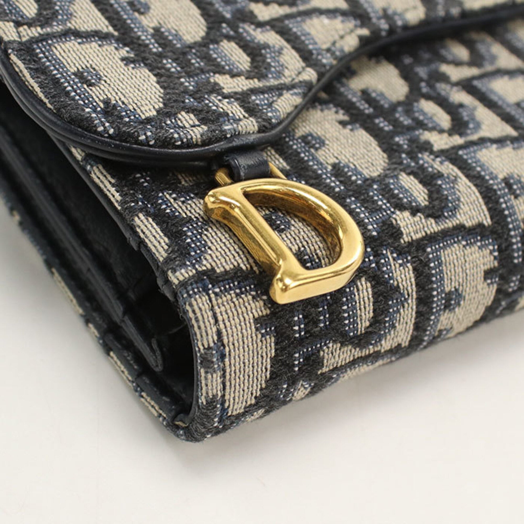 Christian Dior Navy Wallet (Tri-Fold) (Pre-Owned)