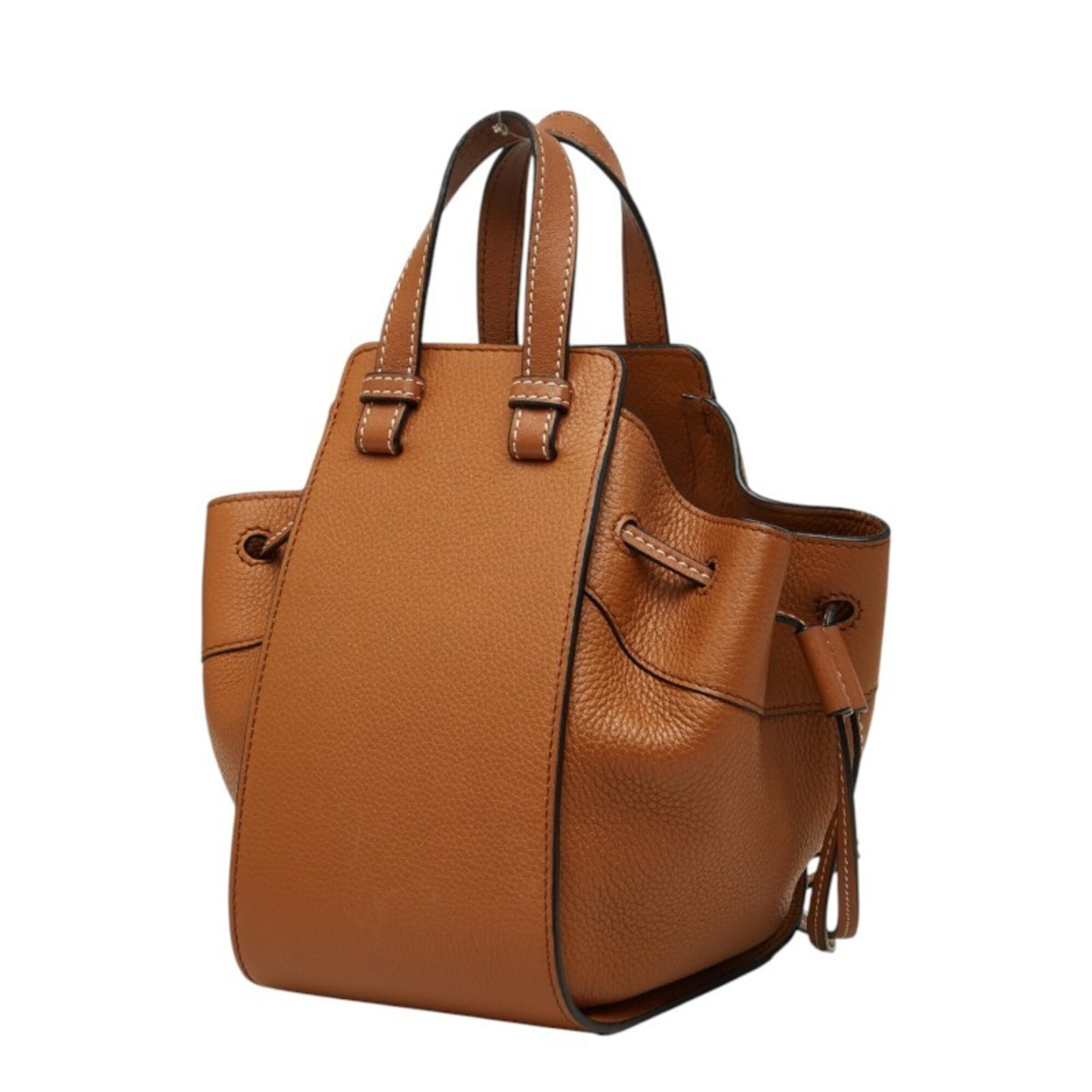 Loewe Hammock Brown Leather Handbag Shoulder Bag (Pre-Owned)