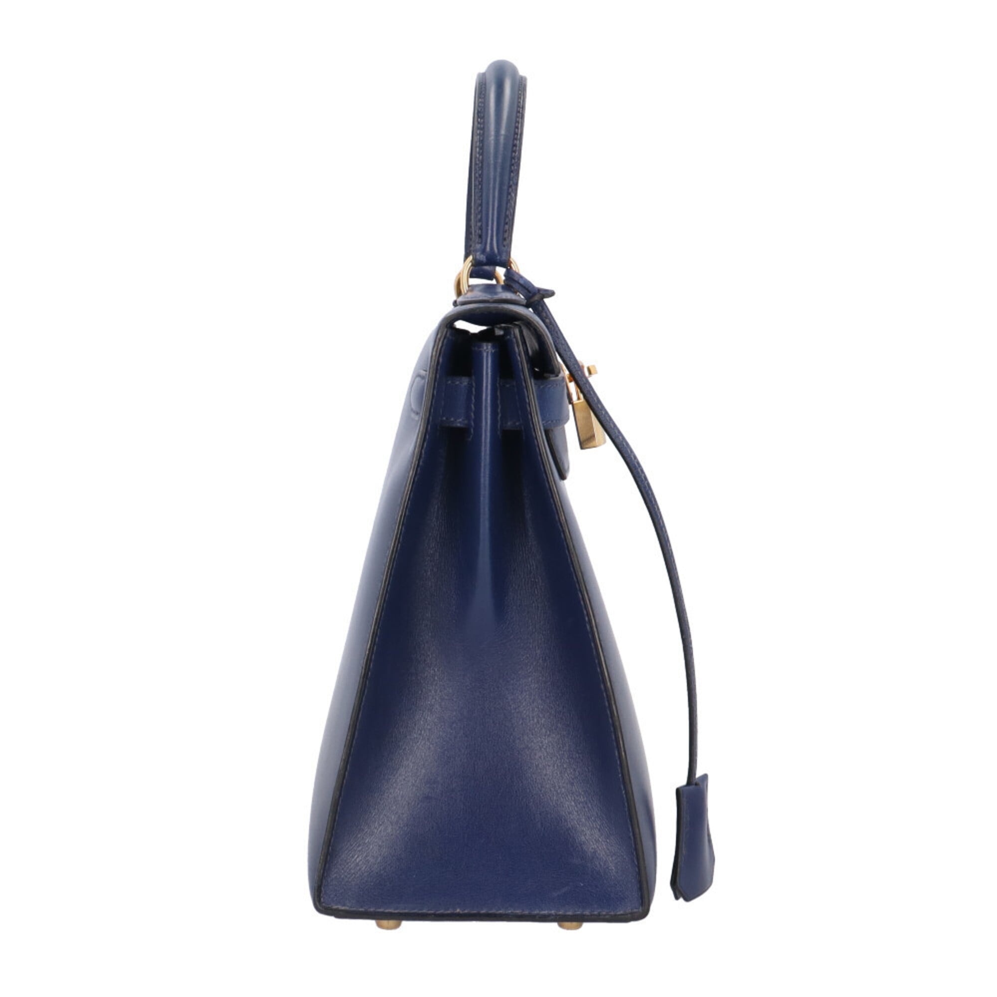 Hermes Bleu Saphir Navy Box Calf Leather Shoulder Bag (Pre-Owned)