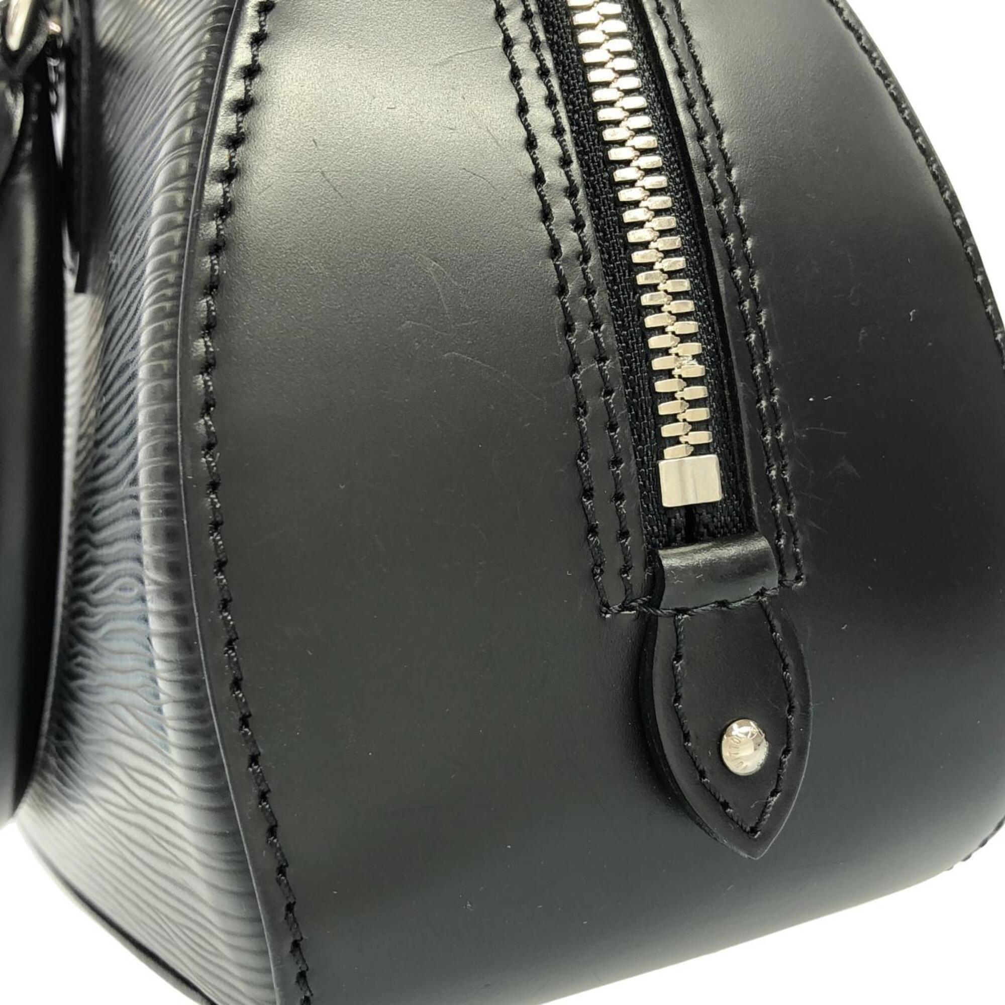 Louis Vuitton Black Leather Handbag (Pre-Owned)