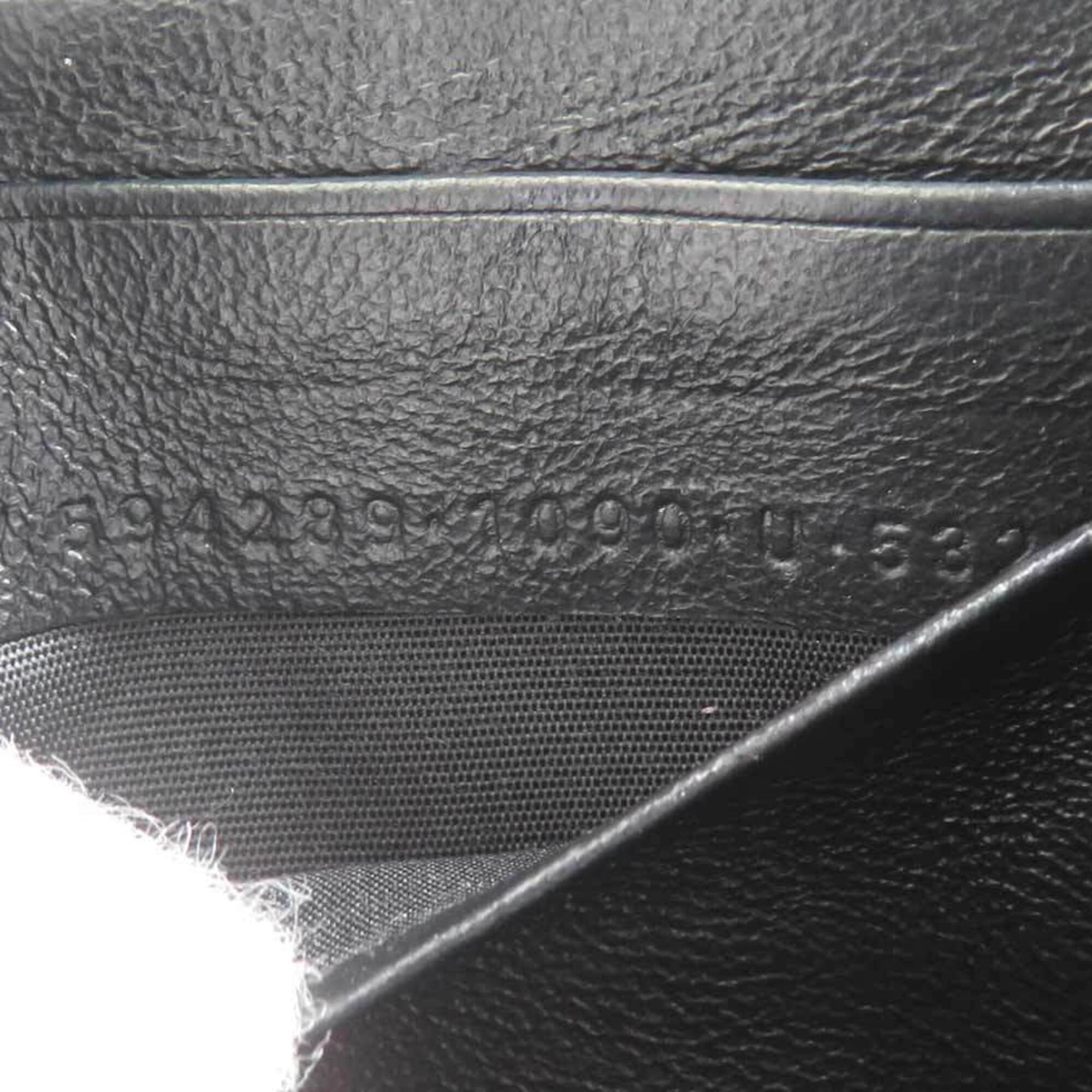 Balenciaga Black Leather Long Wallet (Bi-Fold) (Pre-Owned)