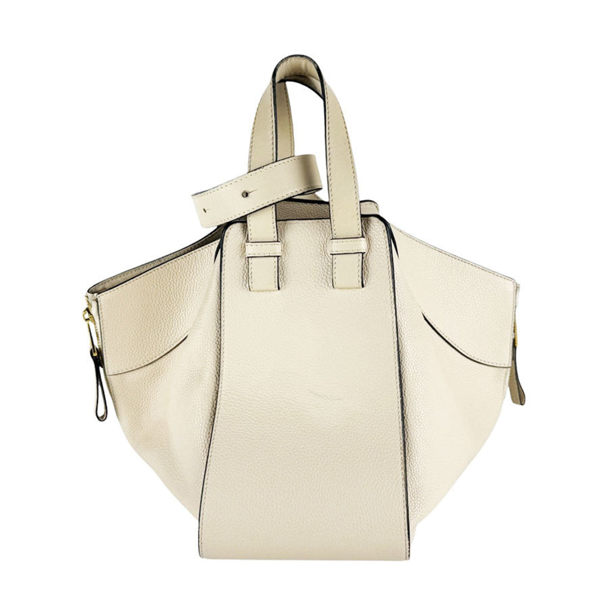 Loewe Cream Leather Handbag Shoulder Bag (Pre-Owned)