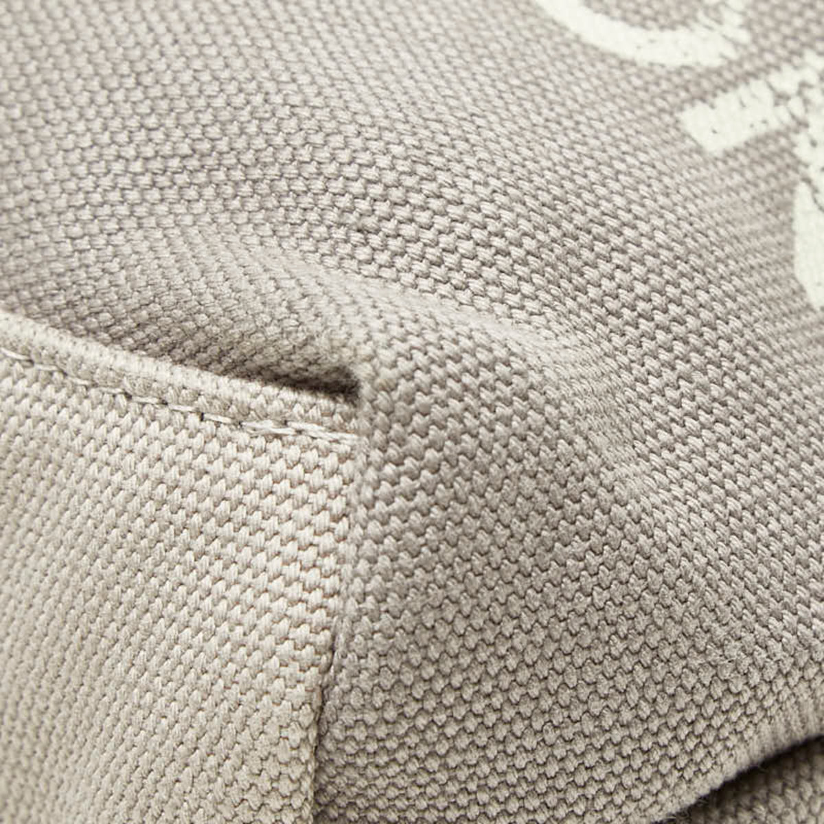 Louis Vuitton Gray Cotton Canvas Shoulder Bag Tote Bag (Pre-Owned)