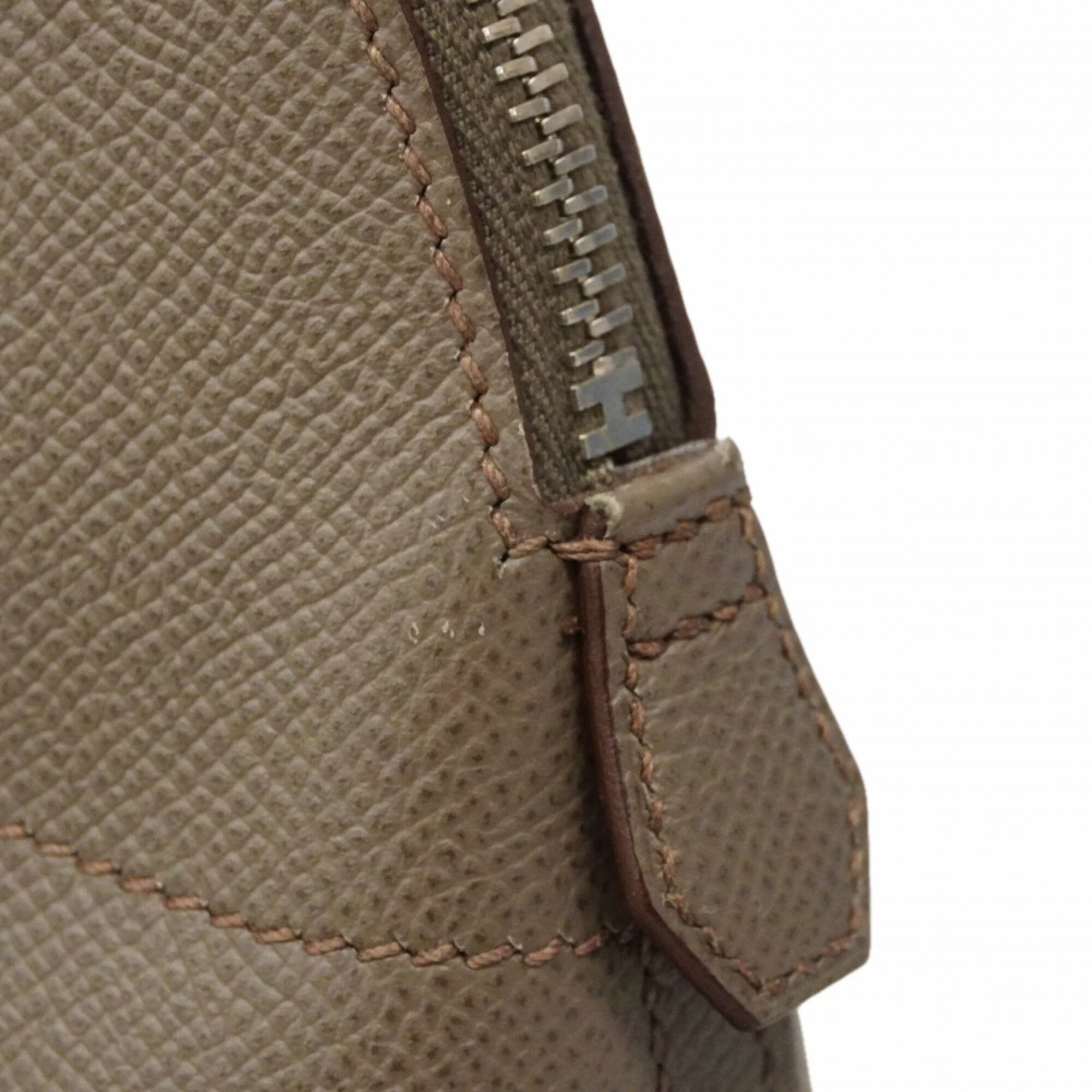 Hermes Etain Leather Handbag (Pre-Owned)