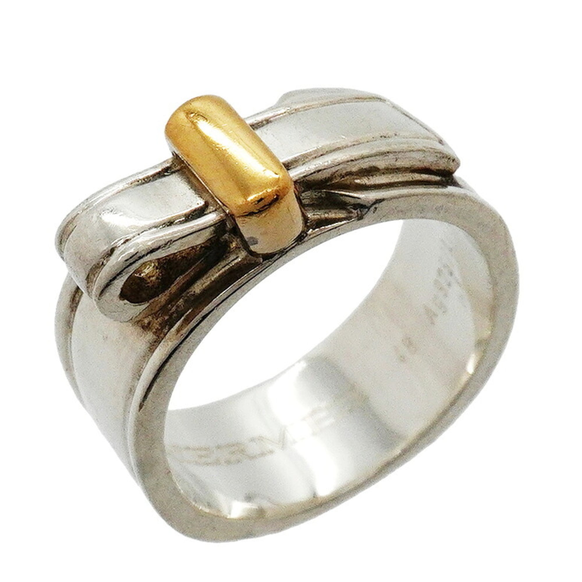 Hermes Yellow Gold (18K) Silver 925 Band Ring (Pre-Owned)