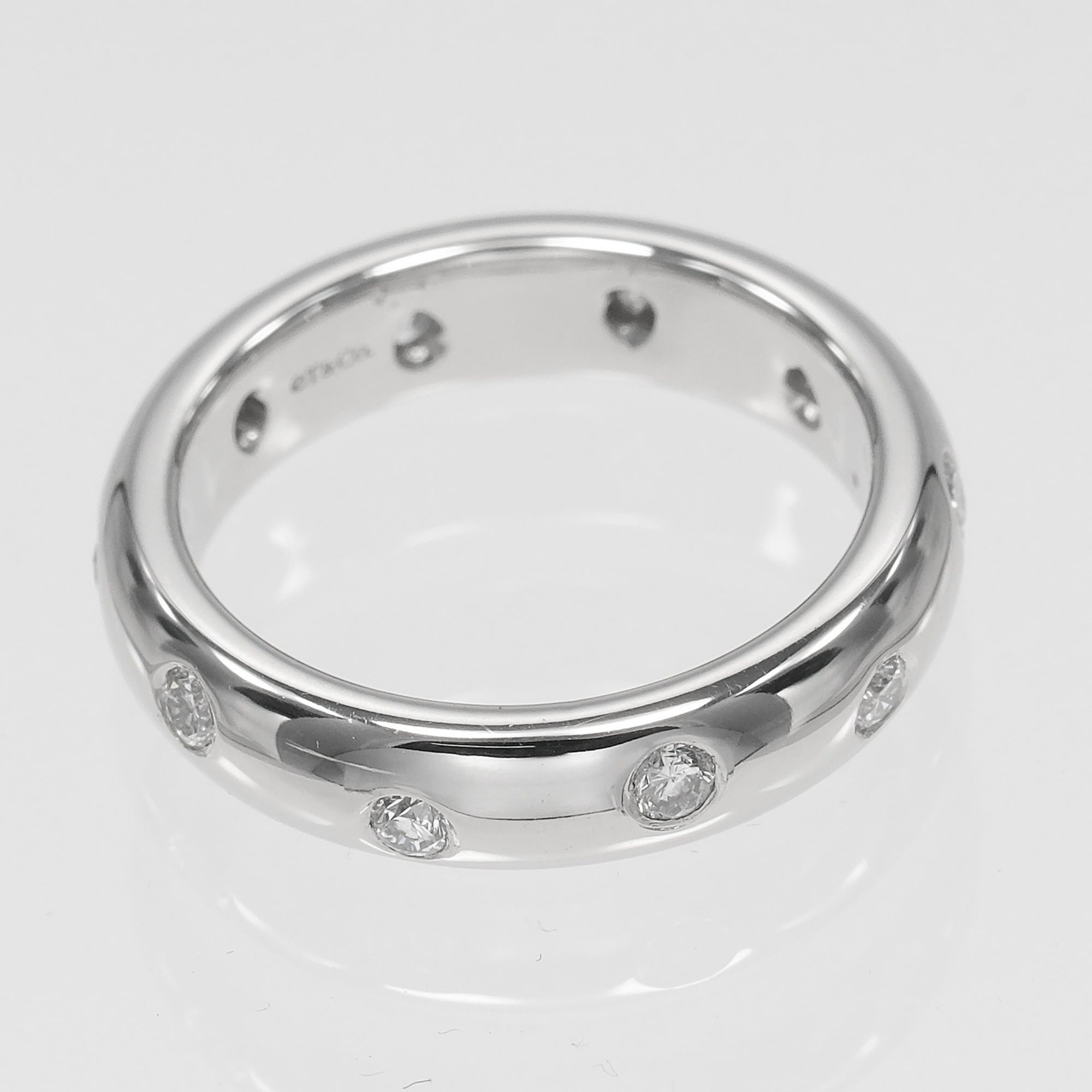 Tiffany Platinum Platinum 950 Band Ring (Pre-Owned)