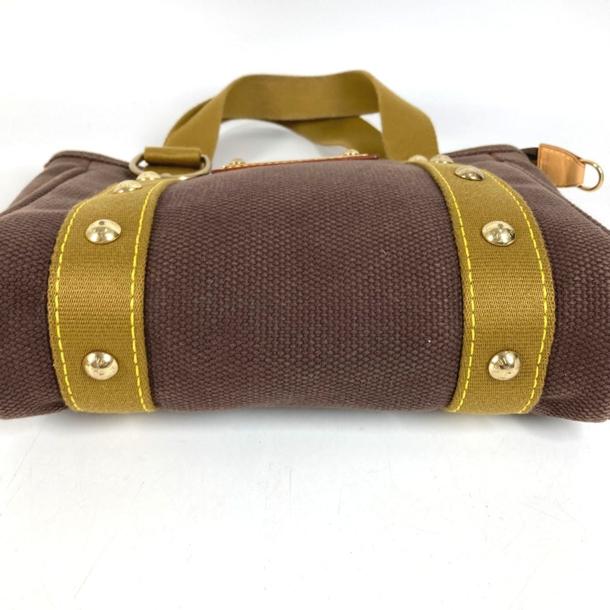 Louis Vuitton Brown Canvas Handbag Tote Bag (Pre-Owned)