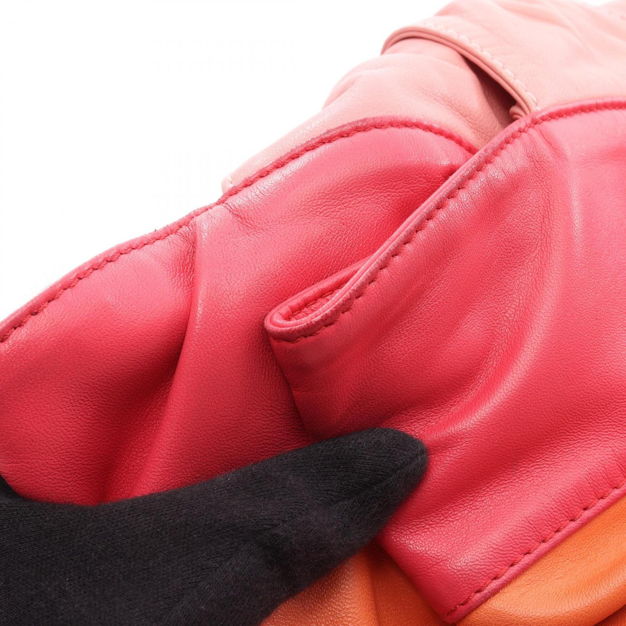 Loewe Orange Pink Leather Handbag (Pre-Owned)