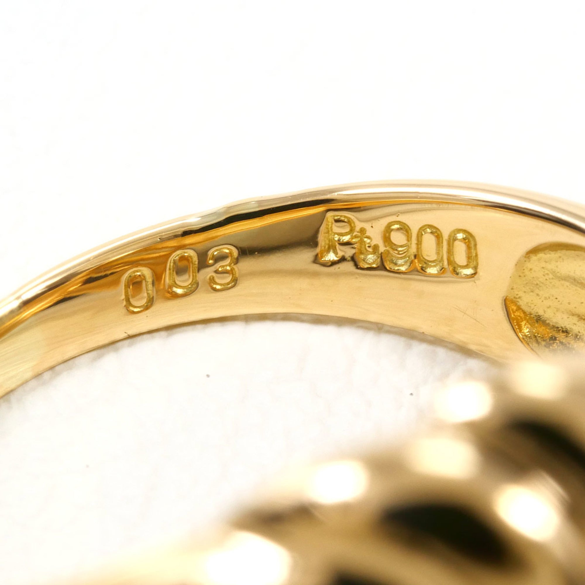 Unbranded Platinum Yellow Gold Yellow Gold (18K) Platinum 900 Band Ring (Pre-Owned)