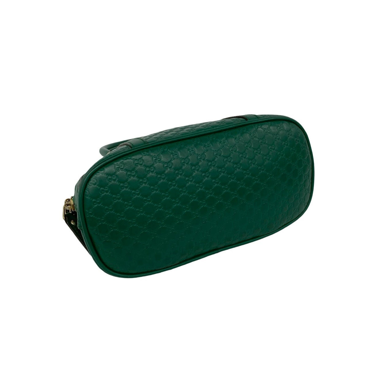 Gucci Green Leather Boston Bag Handbag Shoulder Bag (Pre-Owned)