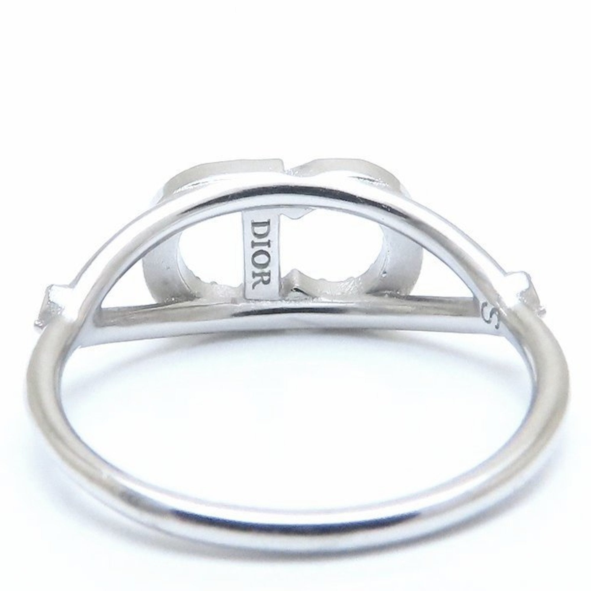 Christian Dior Silver Metal Band Ring (Pre-Owned)