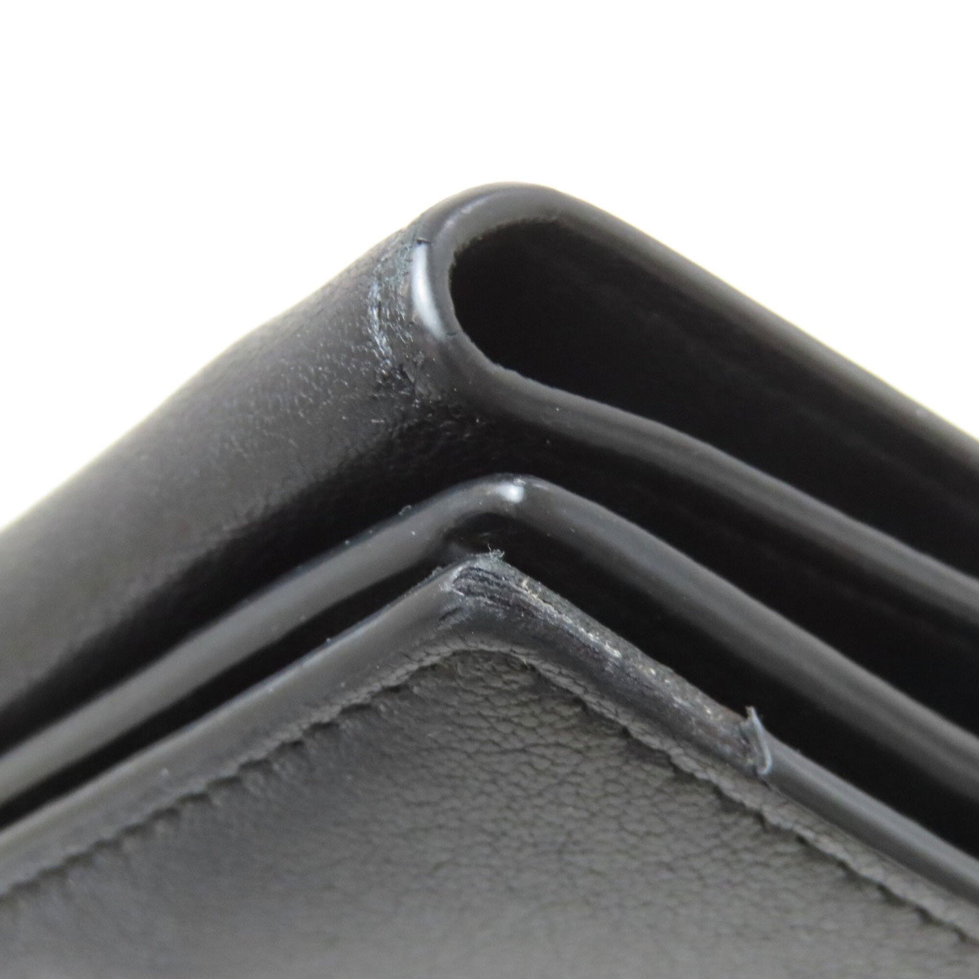 Yves Saint Laurent Black Blue Wallet (Tri-Fold) (Pre-Owned)