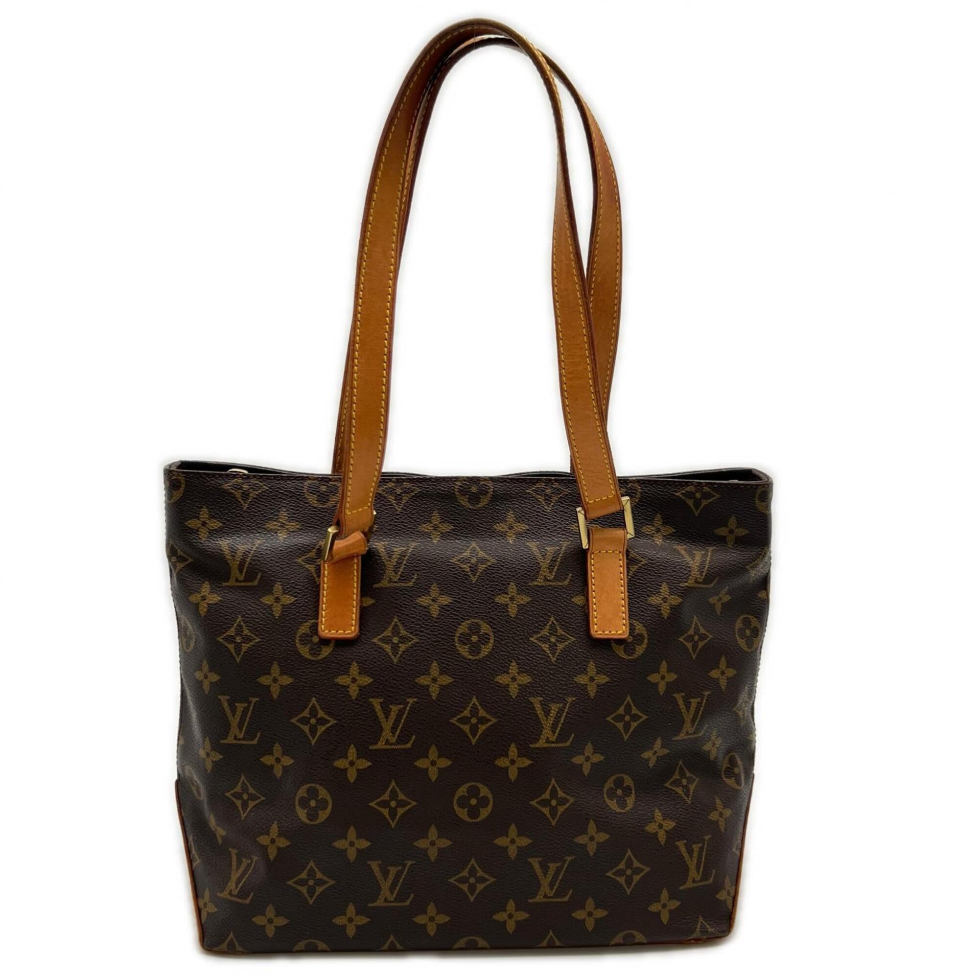 Louis Vuitton Monogram Brown Coated Canvas Leather Handbag (Pre-Owned)