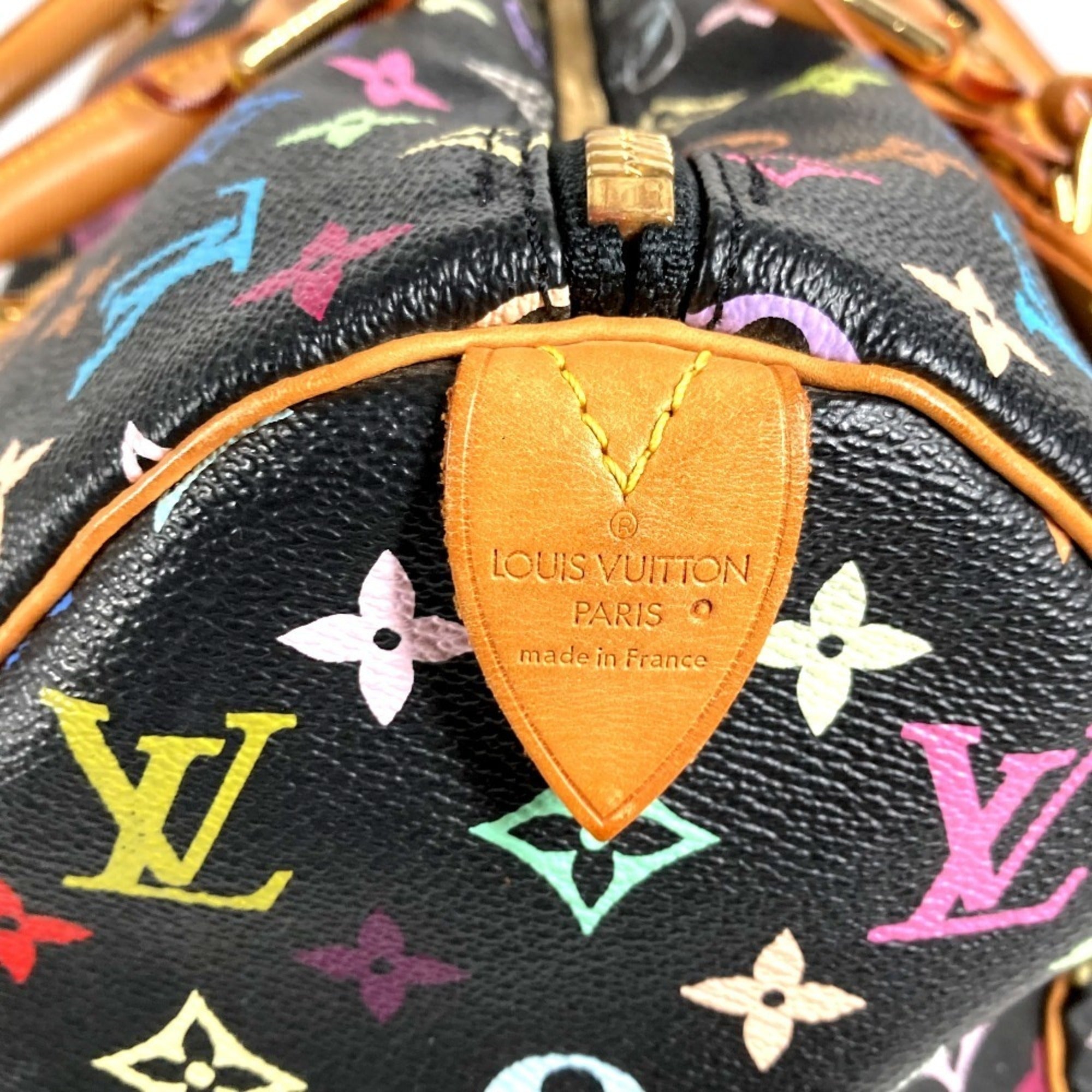 Louis Vuitton Black Monogram Monogram Multicolore Canvas Boston Bag Handbag (Pre-Owned)