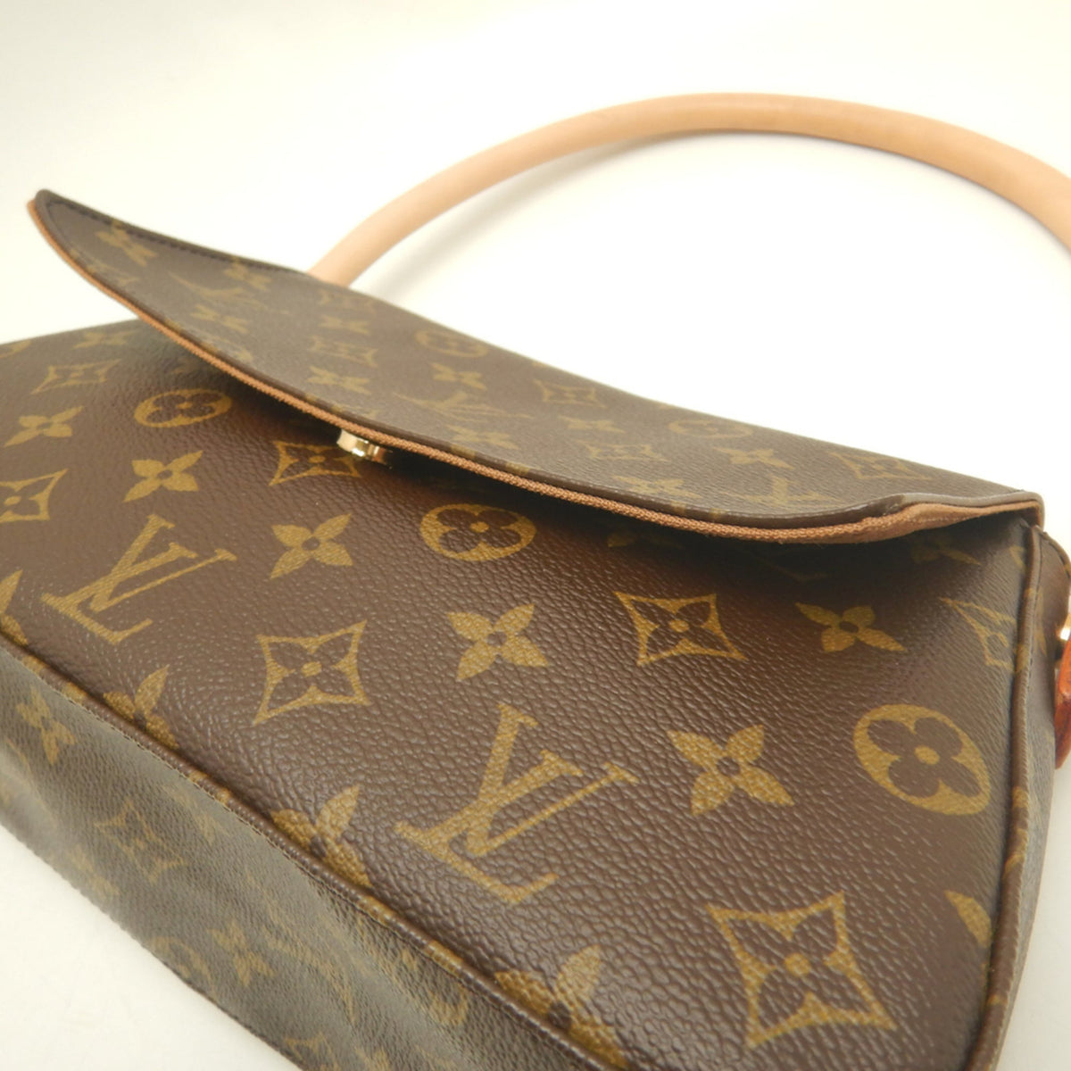 Louis Vuitton Brown Monogram Canvas Shoulder Bag (Pre-Owned)