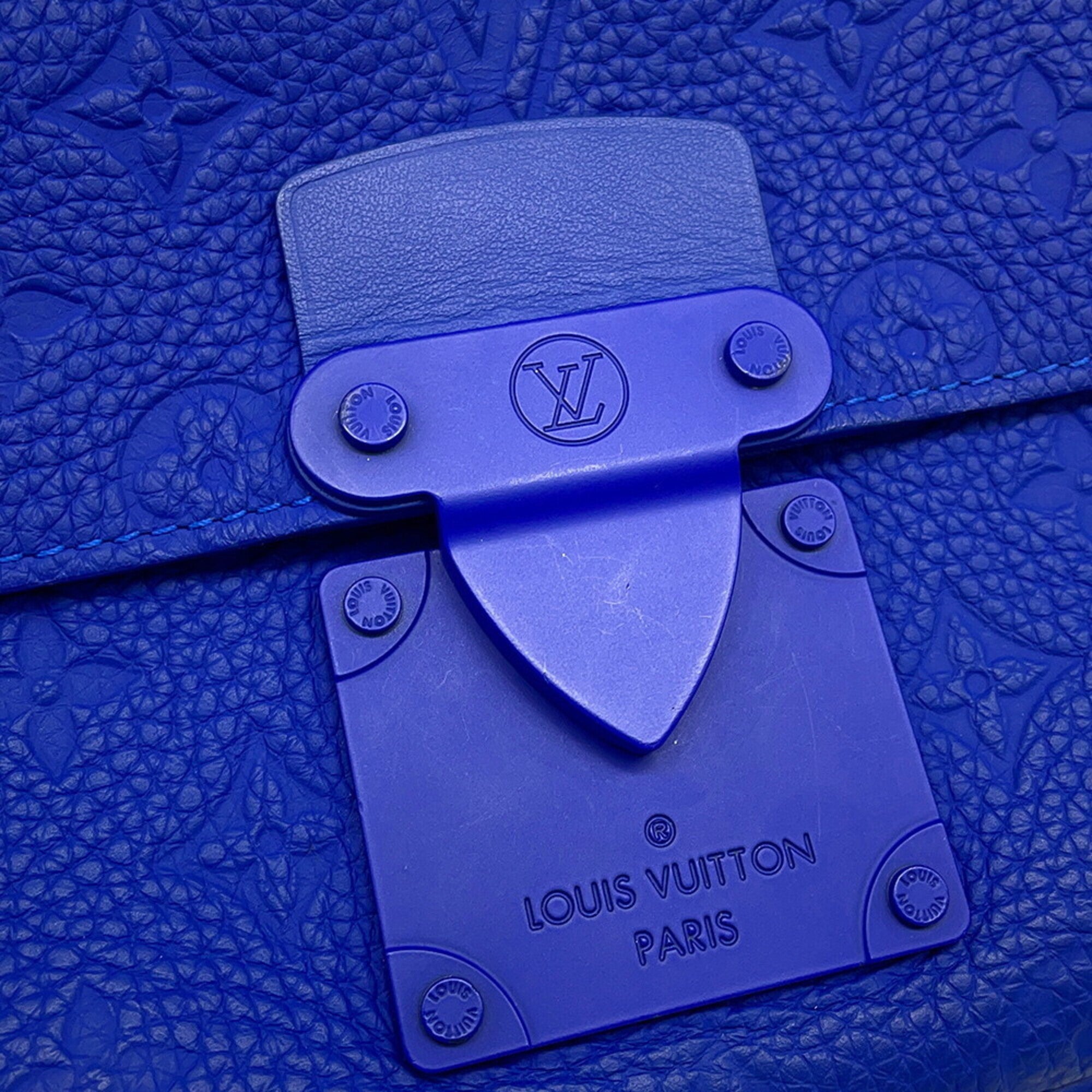 Louis Vuitton Blue Monogram Monogram Handbag Shoulder Bag (Pre-Owned)
