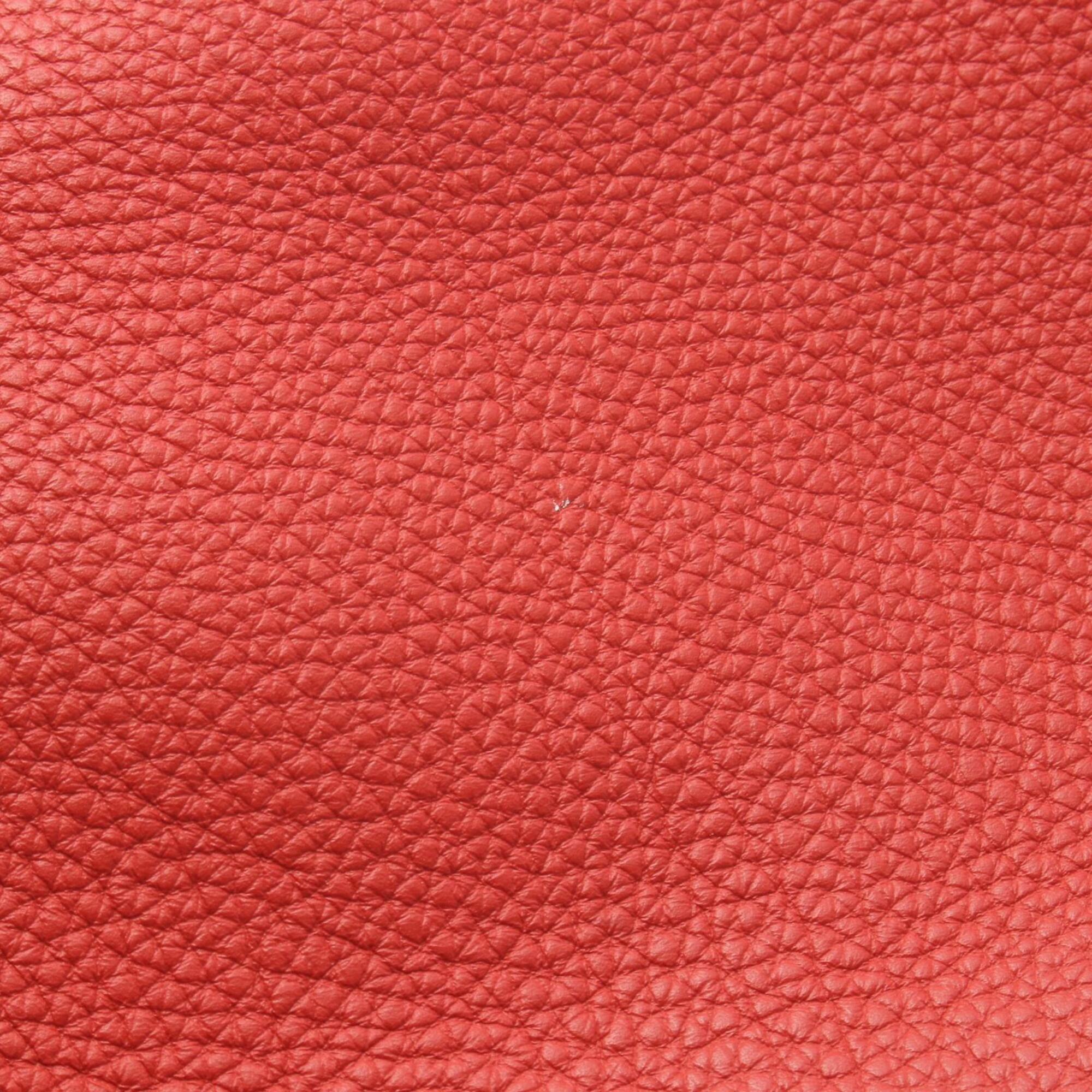 Hermes Red Color Togo Leather Handbag (Pre-Owned)