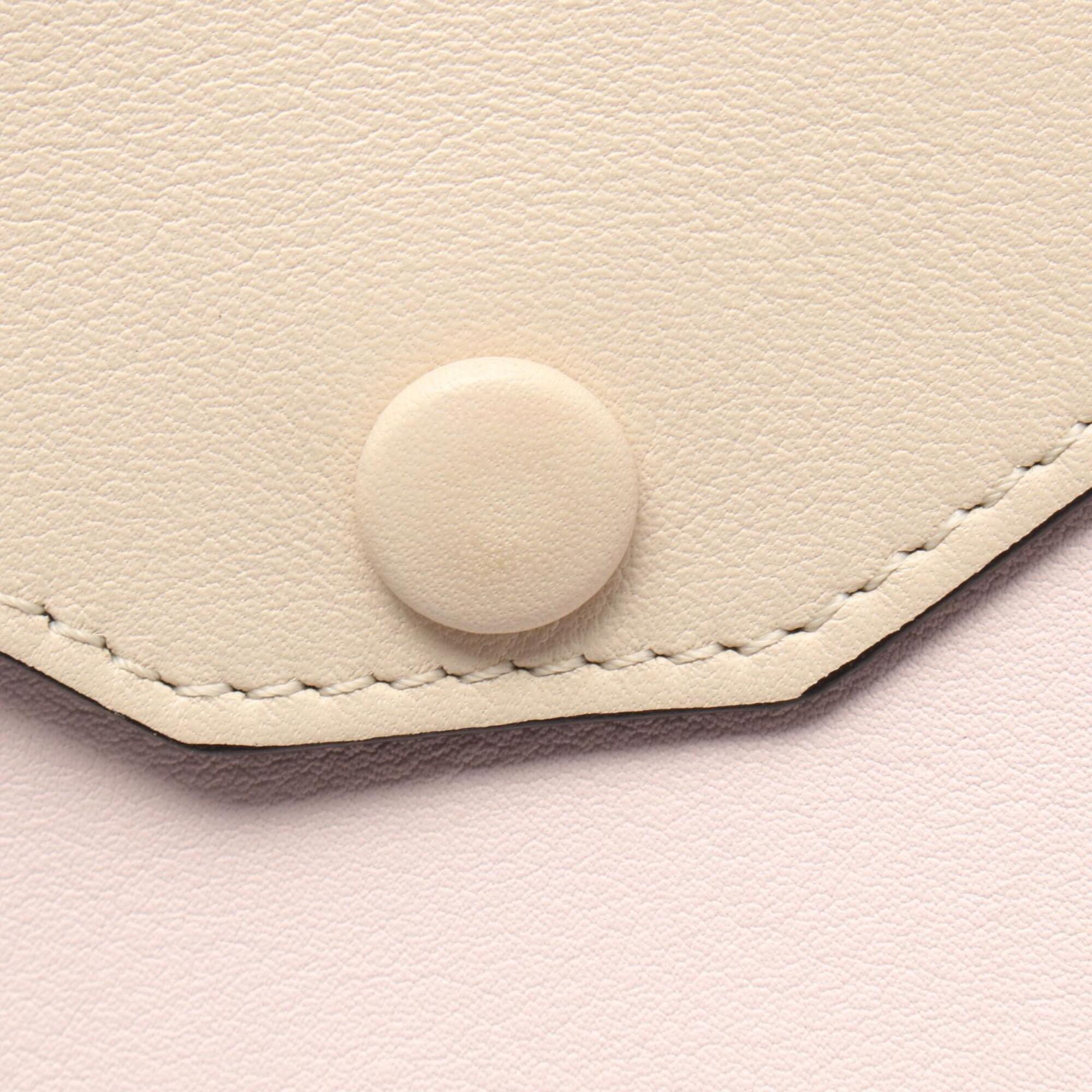 Celine Beige Orange Pink Leather Handbag Shoulder Bag (Pre-Owned)